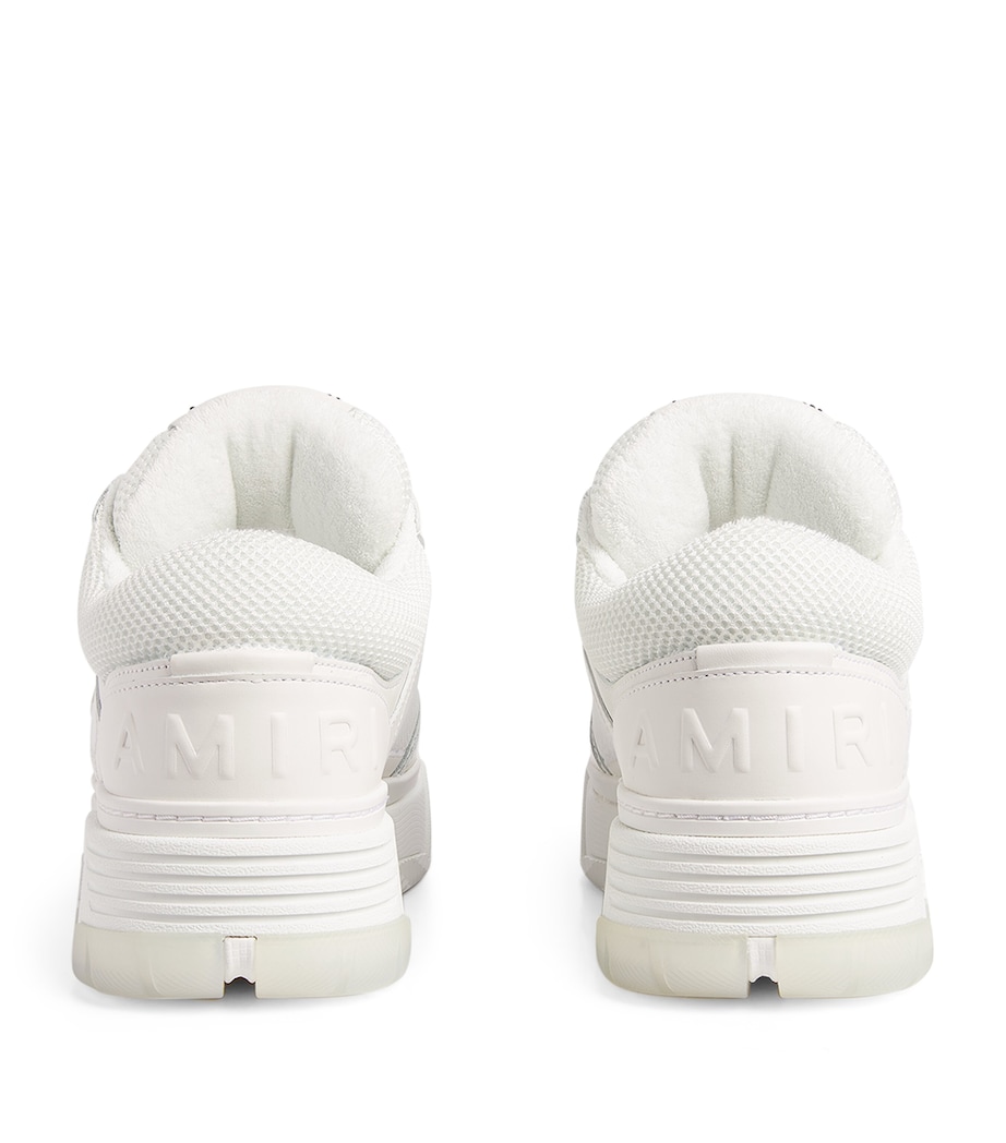 Leather MA-1 Low-Top Sneakers WHITE Image 3