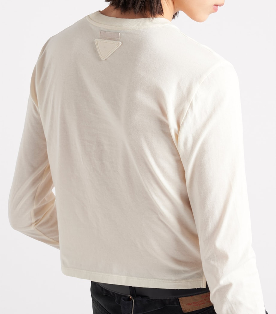 Cotton Savoy Logo T-Shirt F058L Image 3