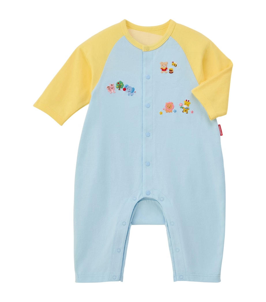 Embroidered-Animals Playsuit (6-12 Months) 68 Image 1
