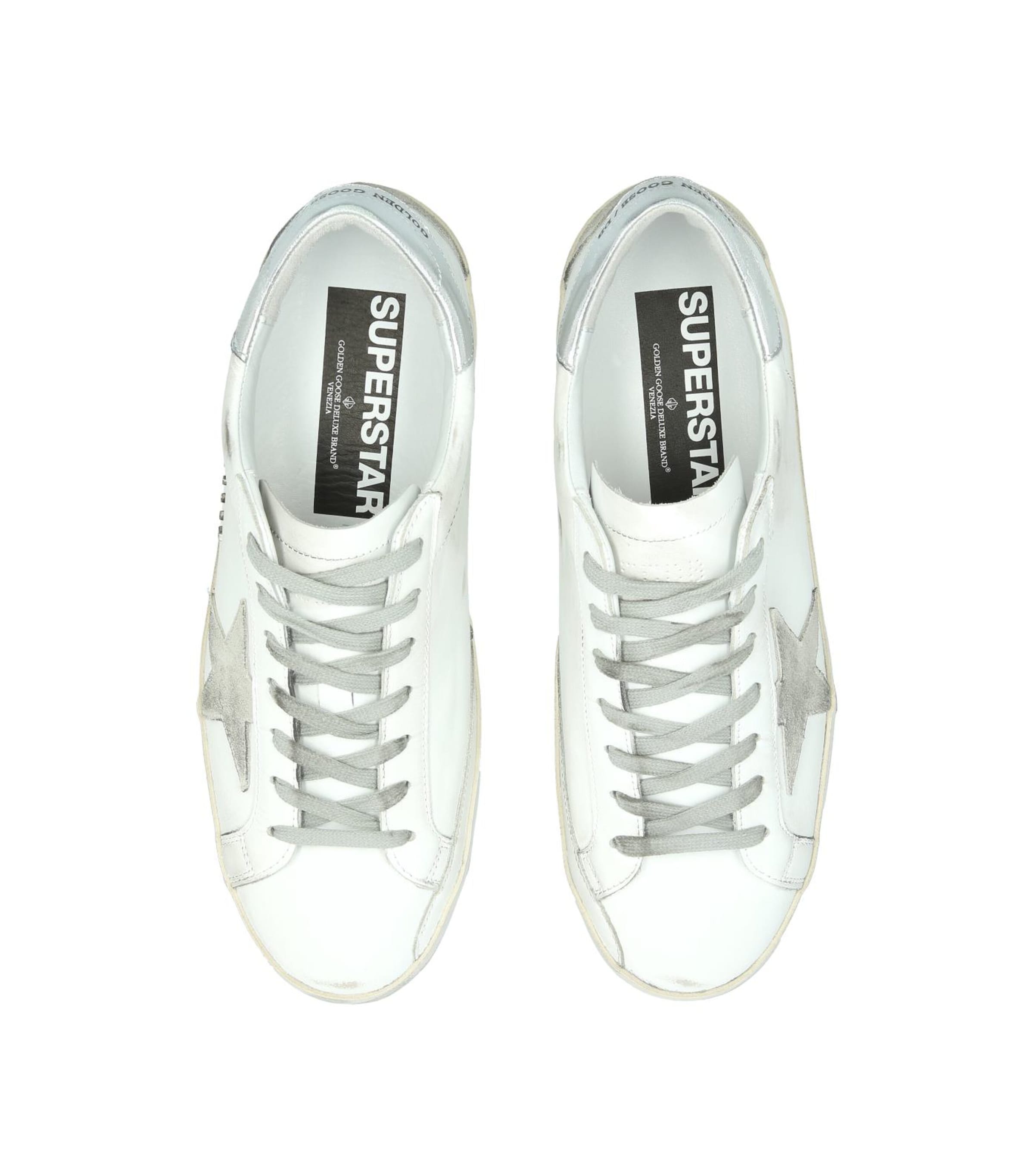 Leather Superstar Sneakers WHITE/OTH Image 4