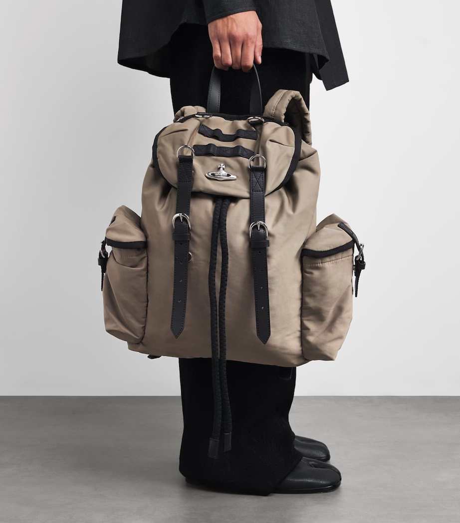 Cotton Highland Backpack M410 KHAKI/SILVER Image 5