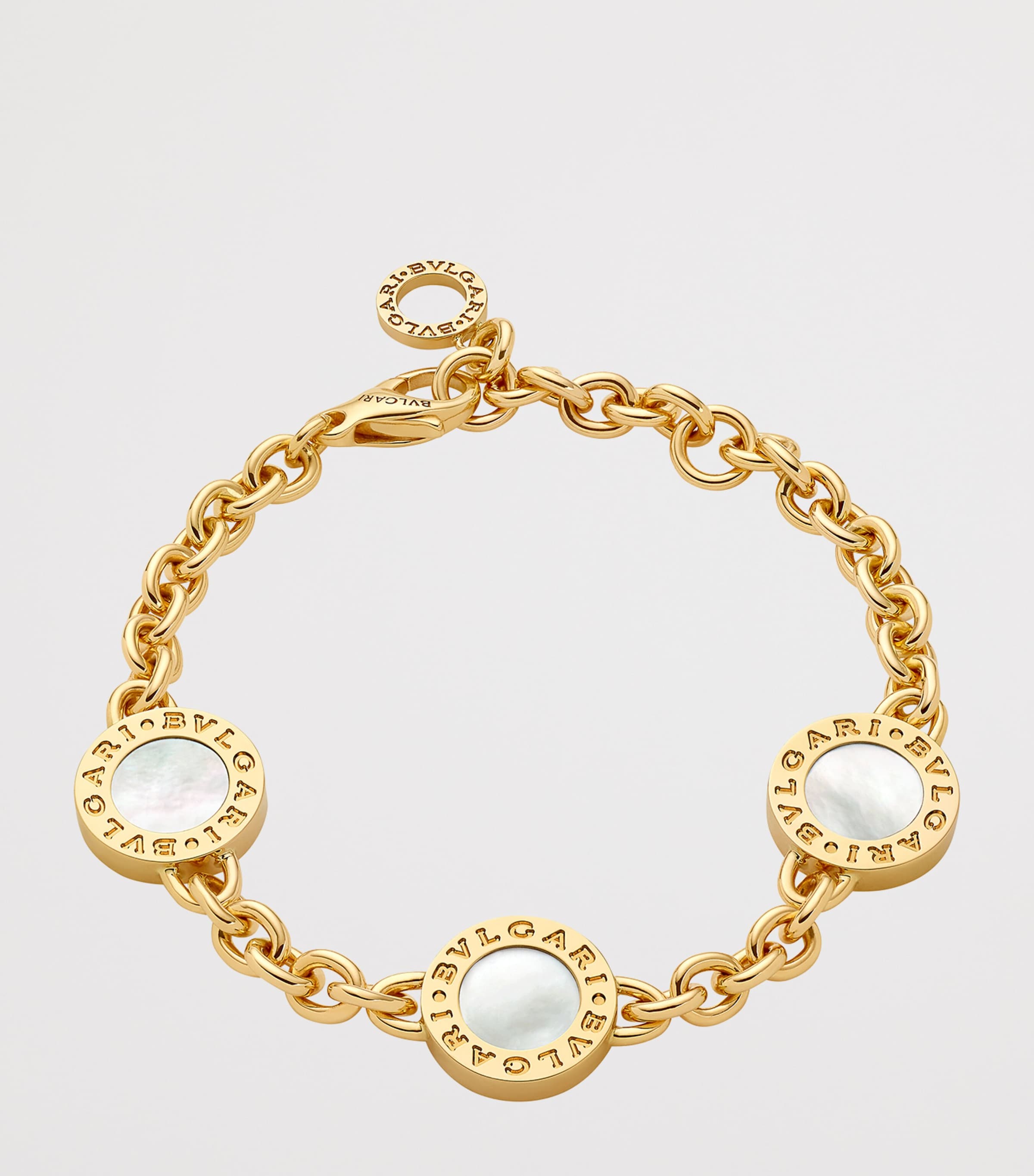 Bvlgari Yellow Gold, Mother-of-Pearl and Onyx Bvlgari Bvlgari Bracelet Gold Image 4