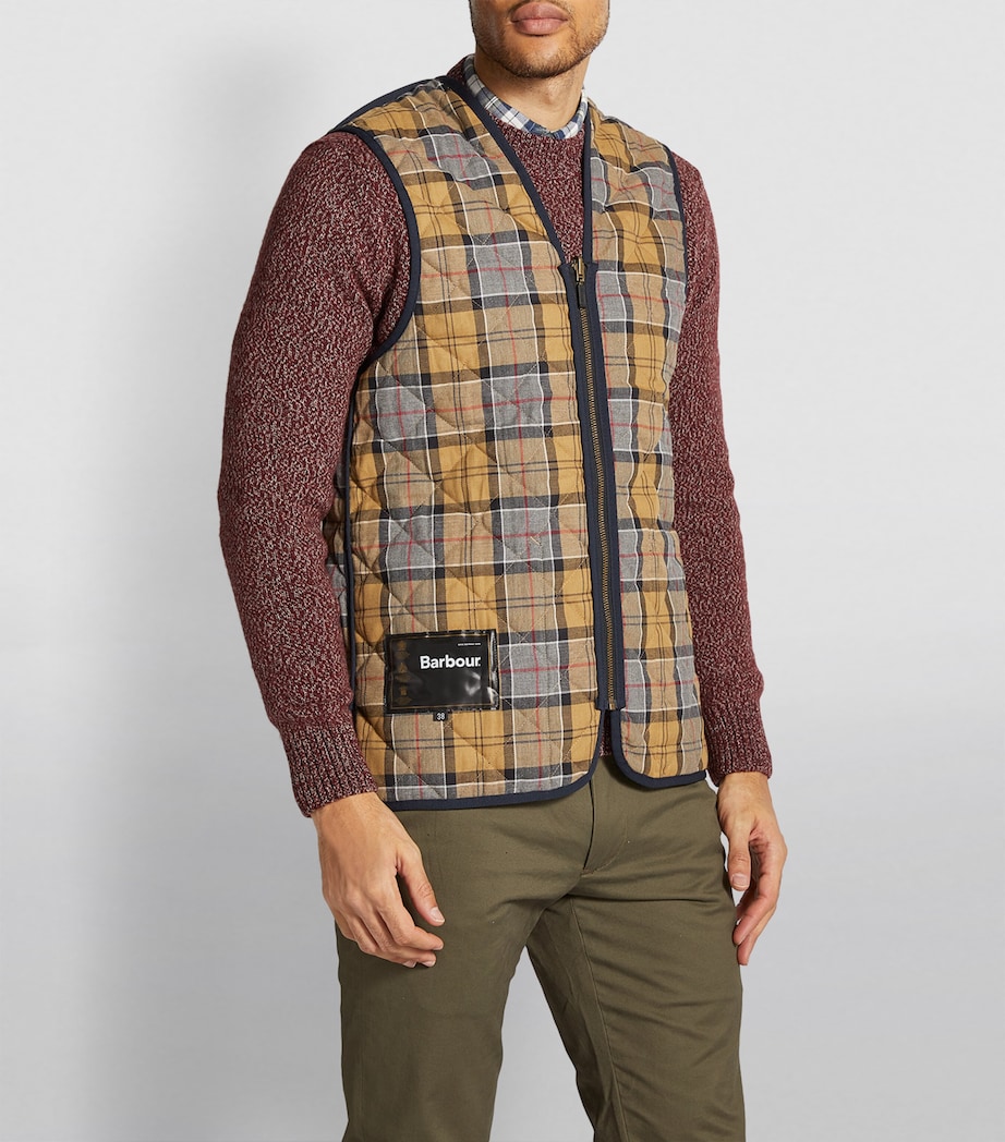 Quilted Zip-In Liner Gilet NAVY Image 6