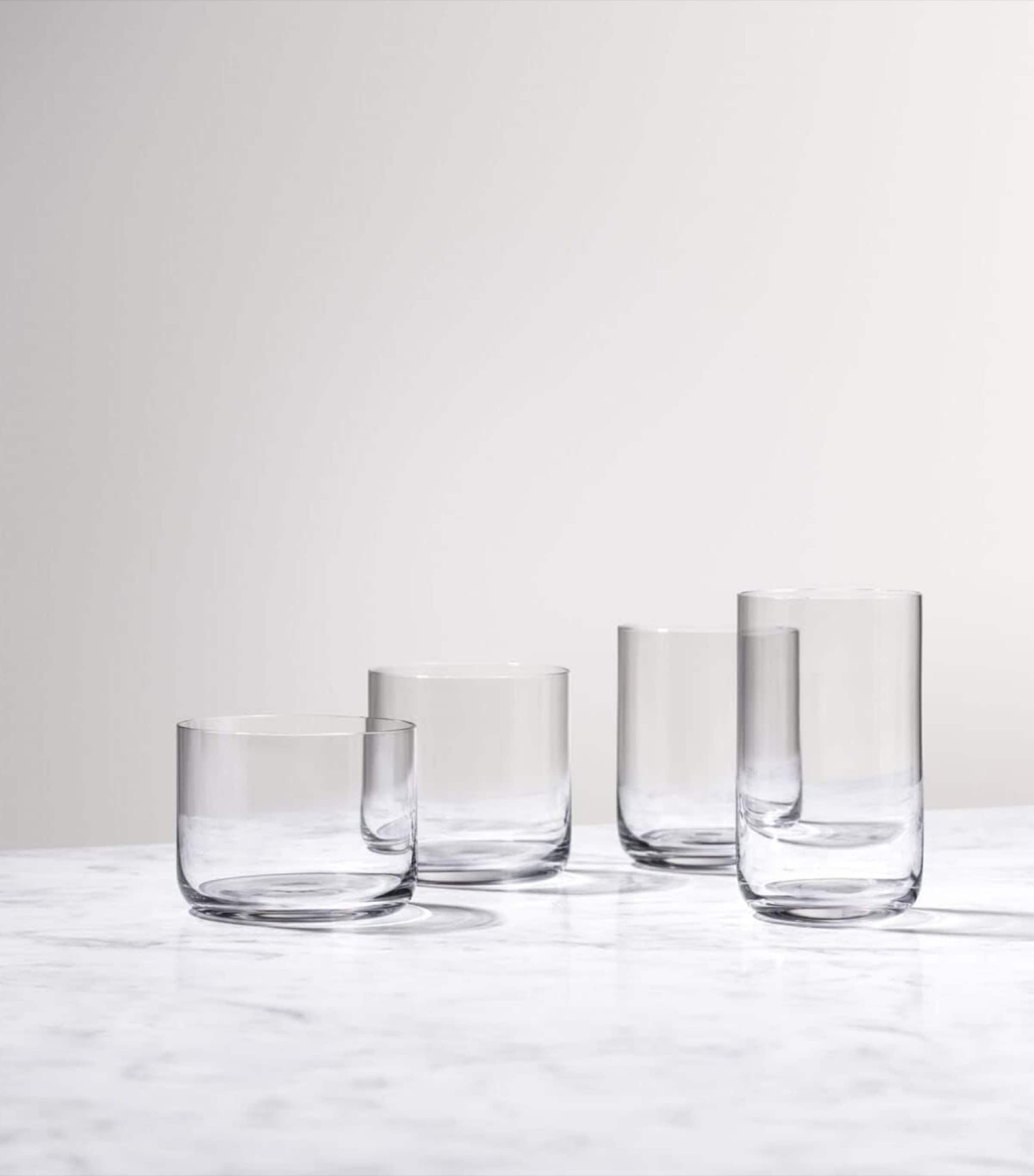 Set of 4 Nesting Tumblers (290ml) CLEAR Image 4