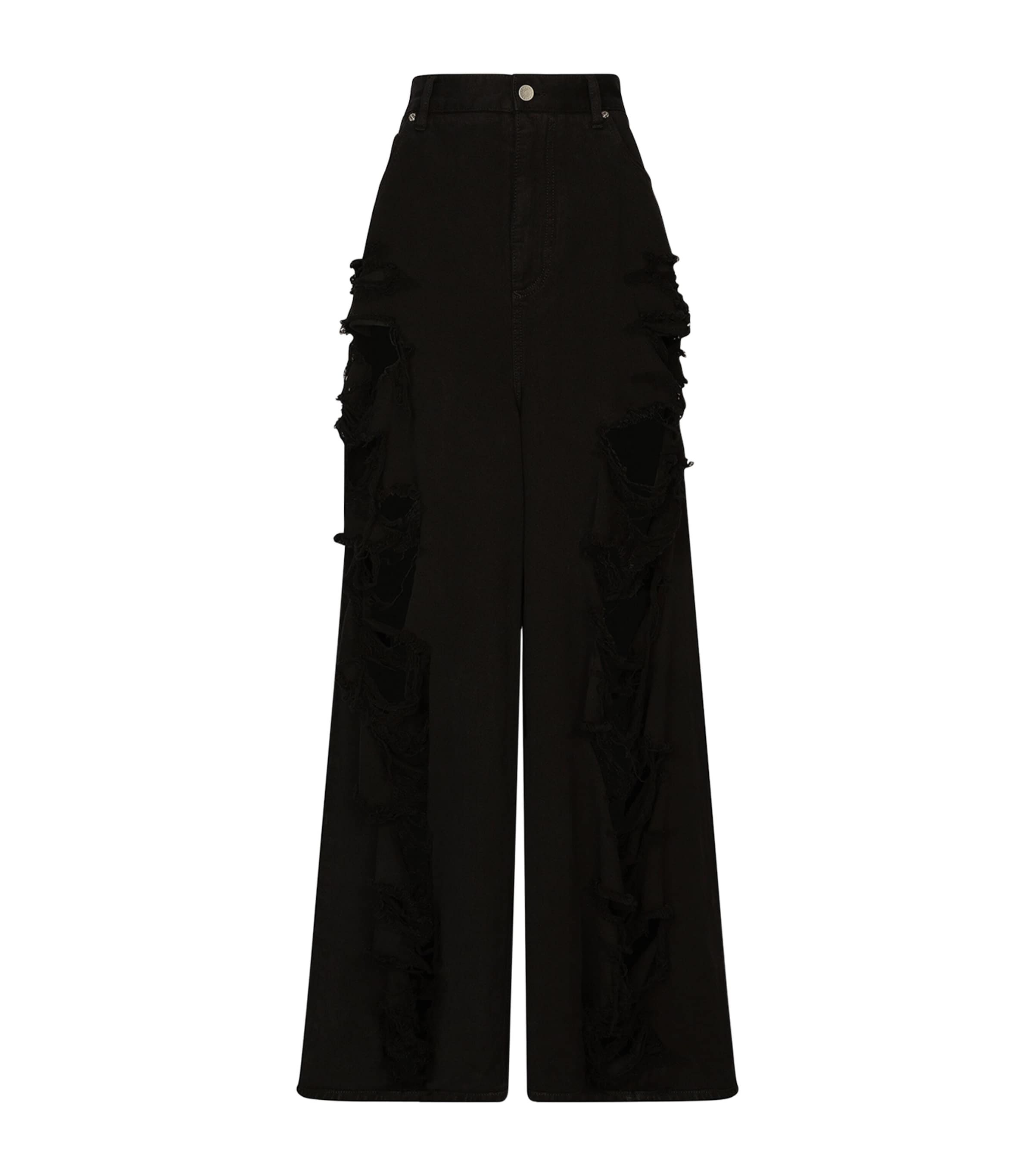 Dolce & Gabbana Flared Jeans With Ripped Details