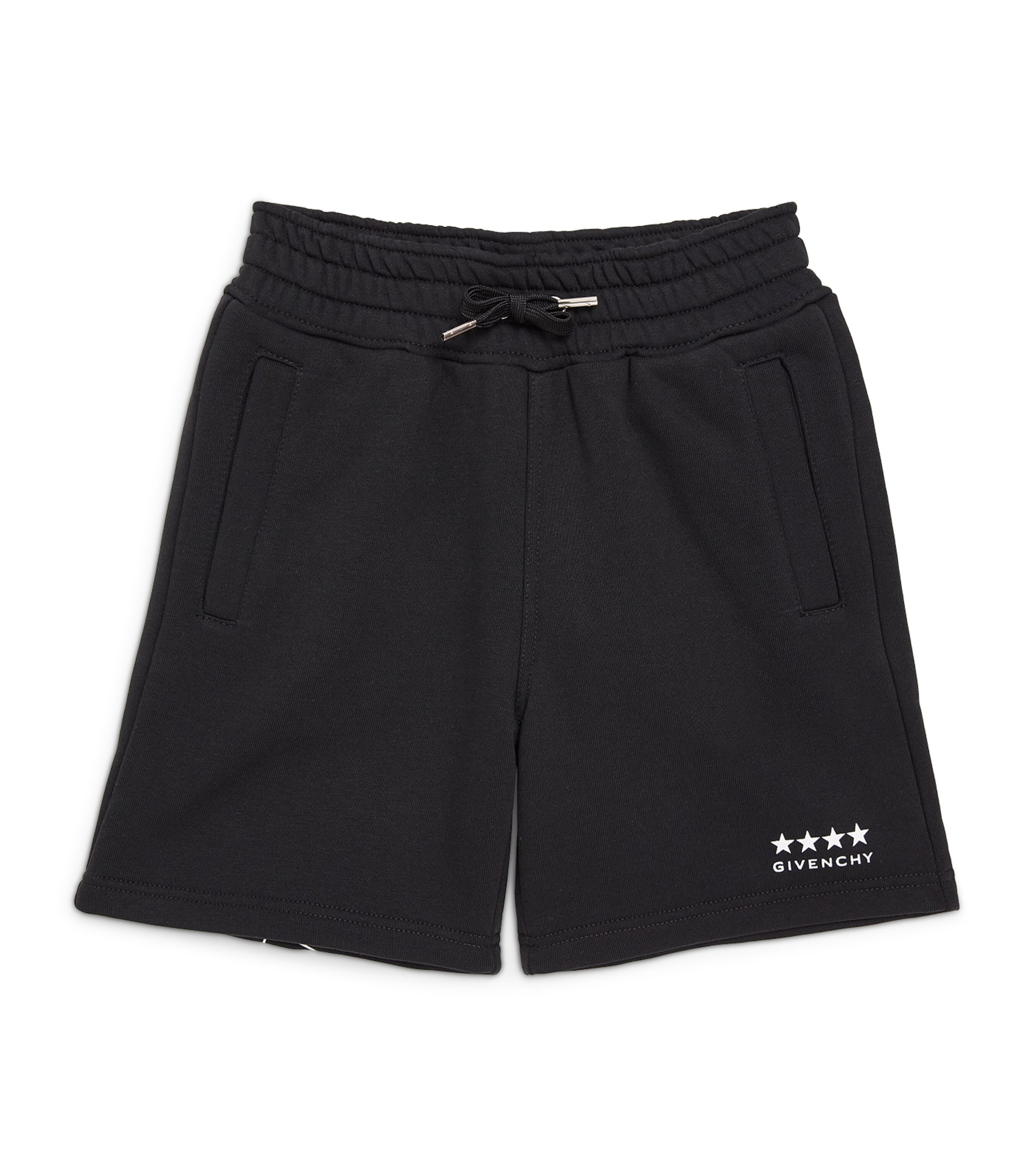 Shop Givenchy Drawstring Logo Sweatshorts In Black