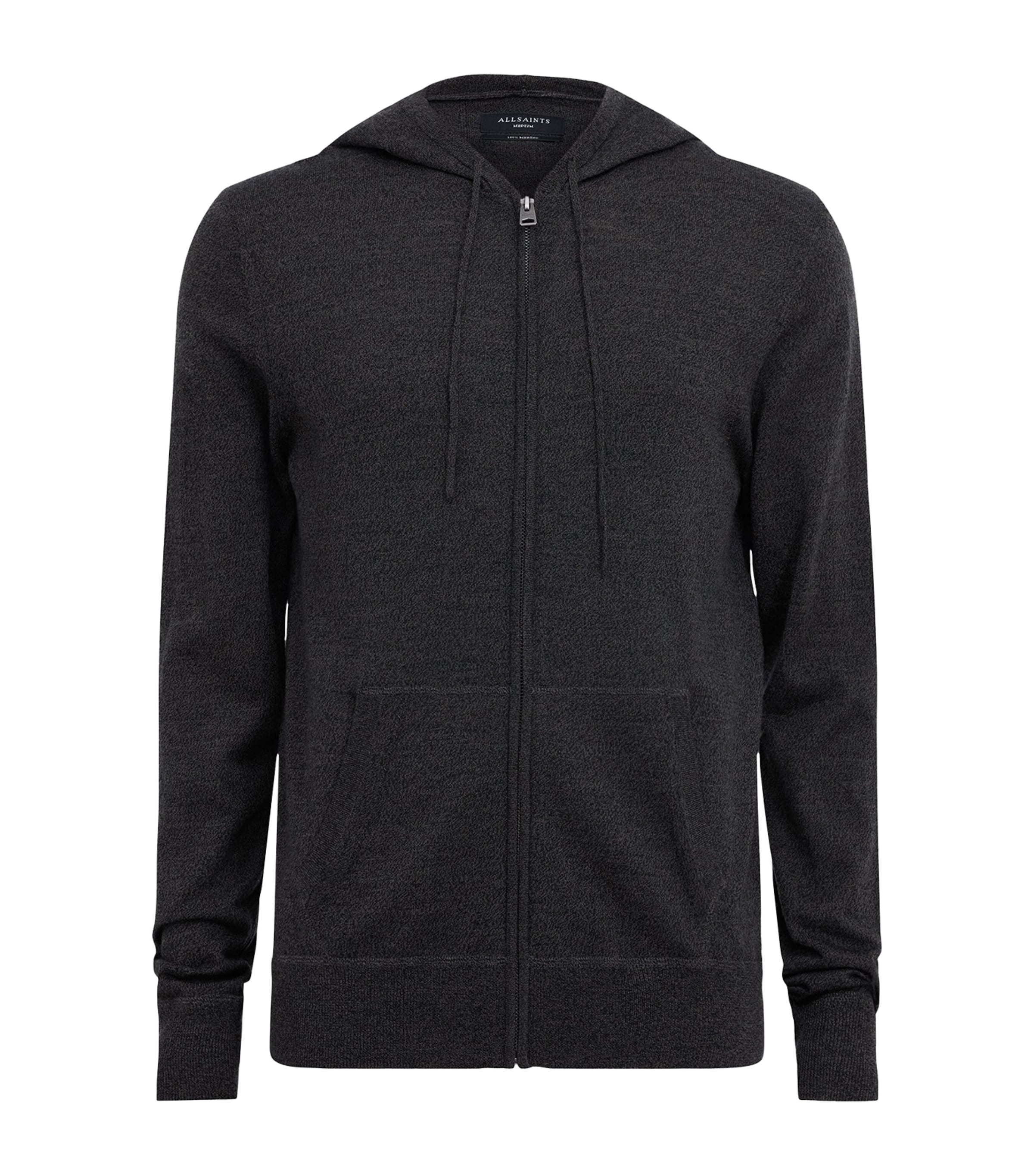 Shop Allsaints Wool Mode Hoodie In Green