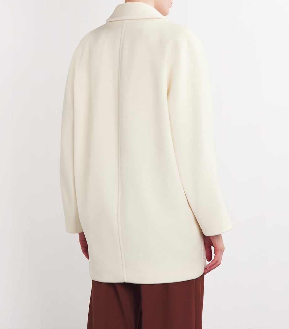 Wool-Cashmere Rebus Coat WHITE Image 4