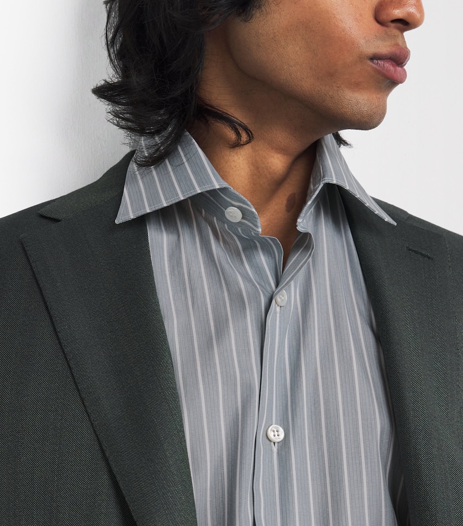 Cotton Stripe Shirt 1490 Image 6