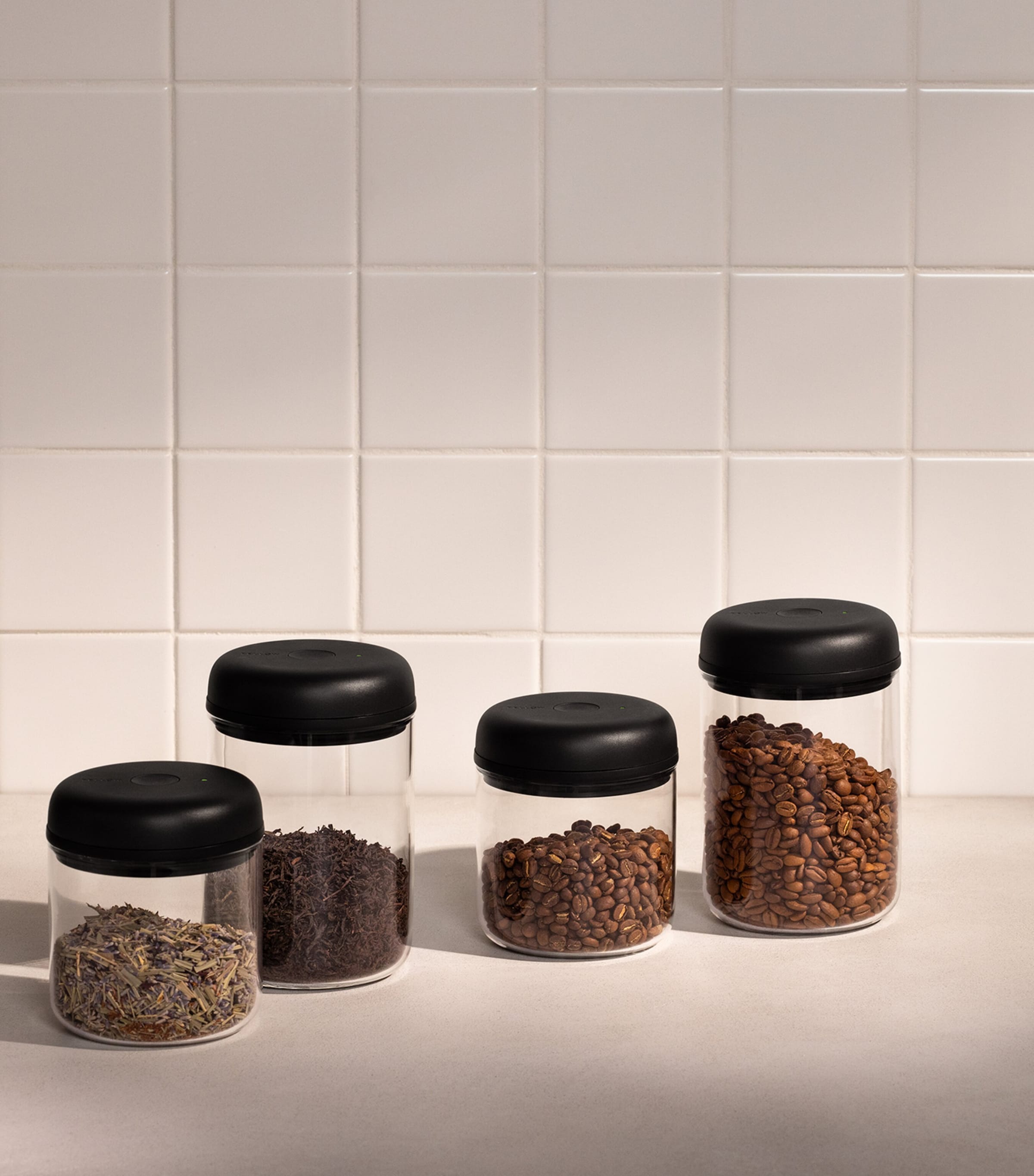 Glass Atmos Vacuum Storage Canister (700ml) CLEAR GLASS Image 2