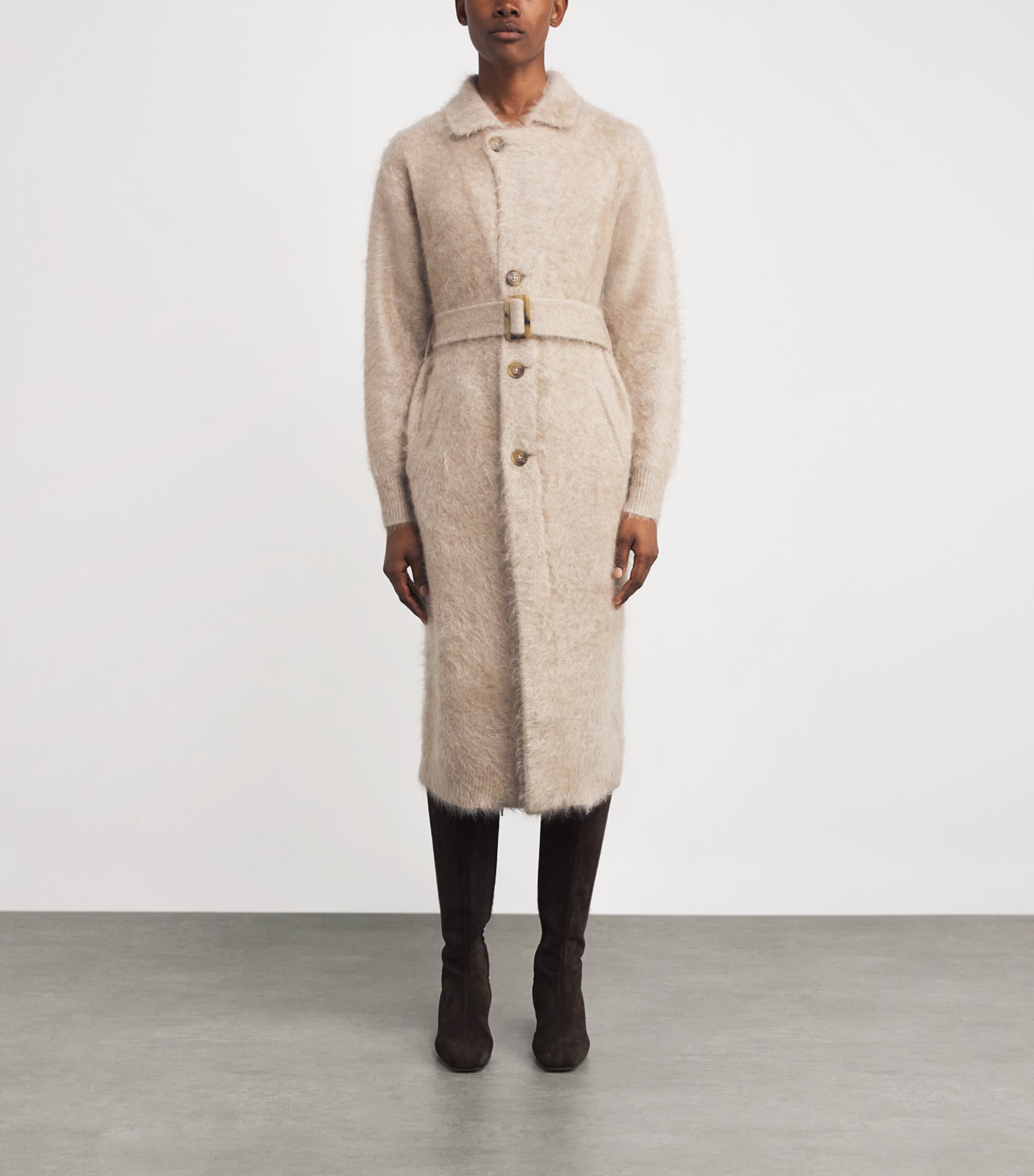 Cashmere Grizzly Wash Coat TAUPE Image 3