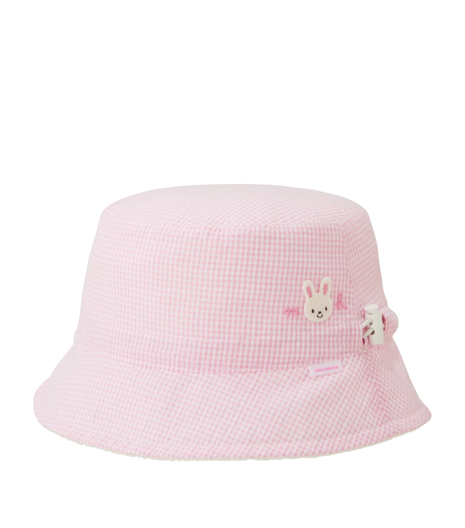Miki House Cotton Gingham Bucket Hat Image 1