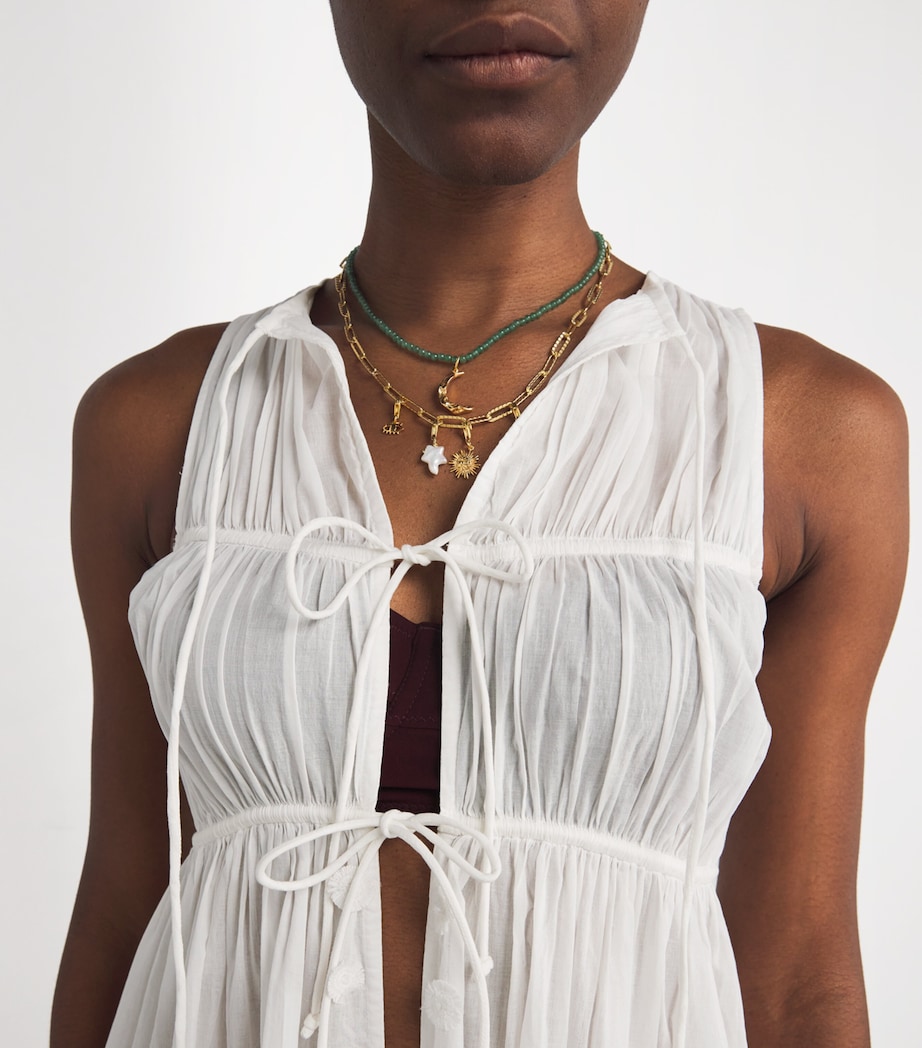 Cotton Gillian Midi Dress PRI PRISTINE Image 4