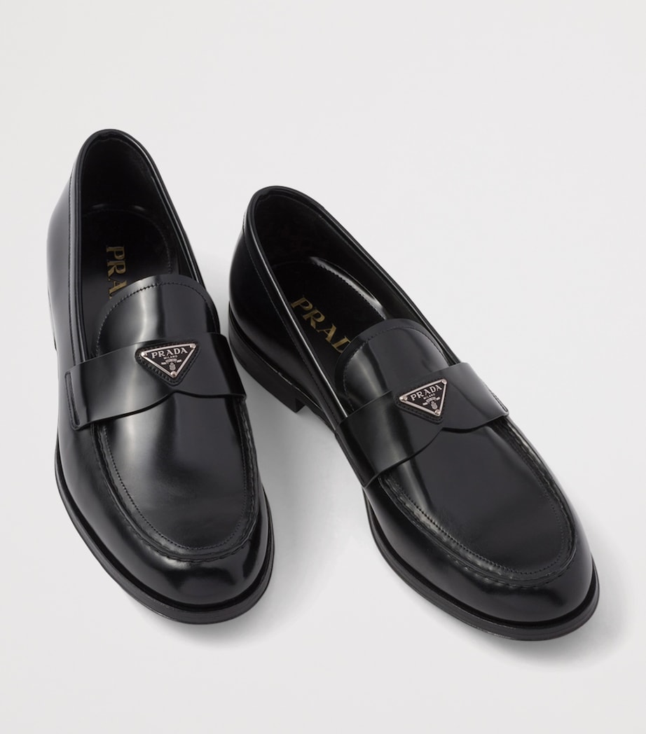 Brushed Leather Loafers F0002 Image 3