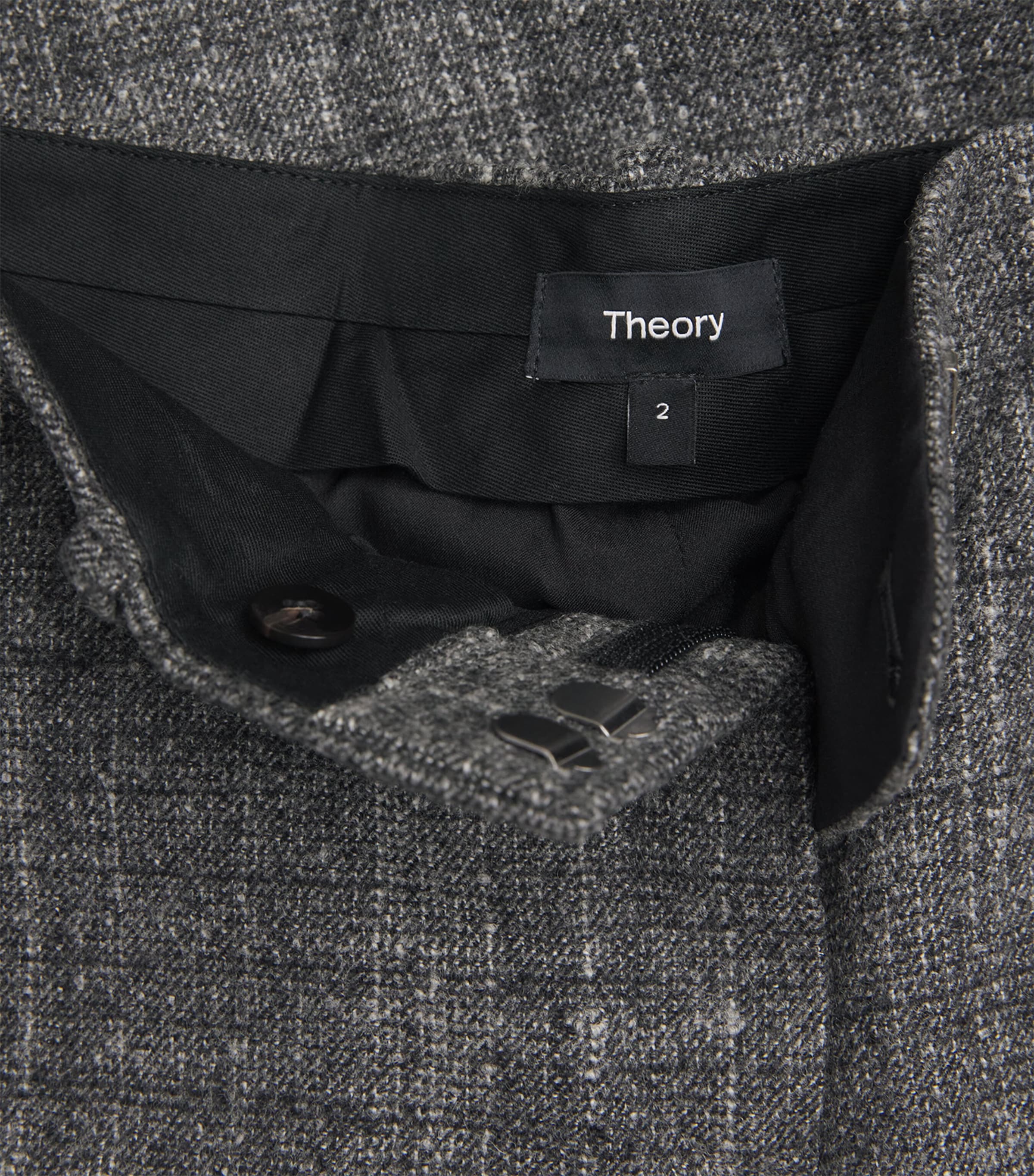 Wool-Blend Malfile Tailored Trousers CHARCOAL MULTI - QDY Image 5