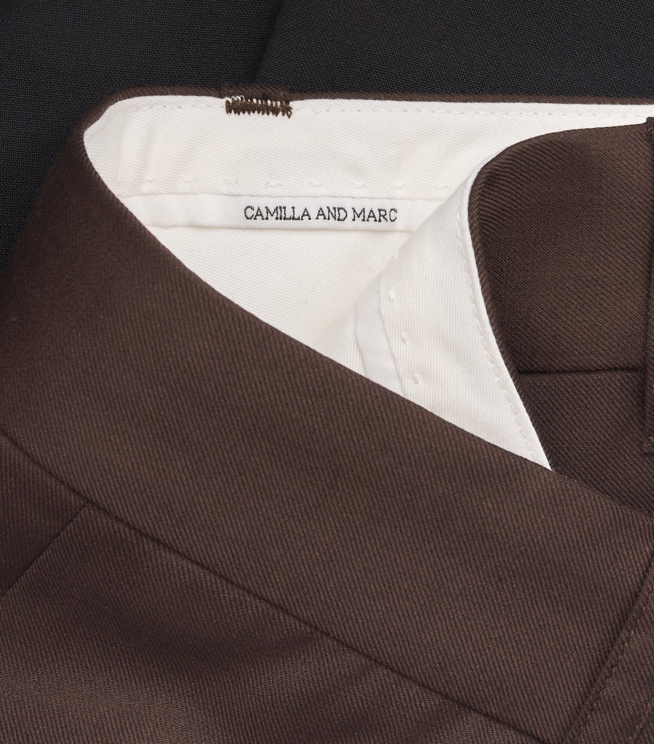 Vault Slim Tailored Trousers DBLK BLACK/CHOCOLATE Image 5