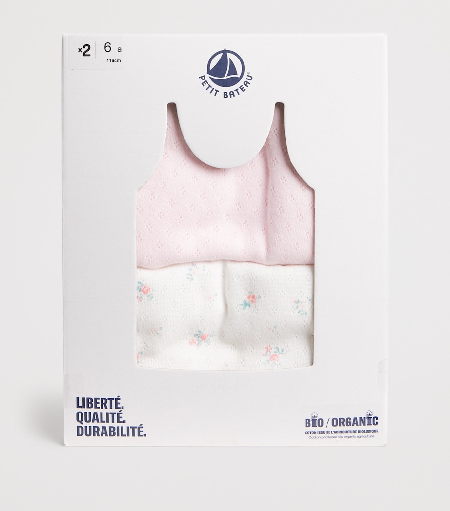 Set of 2 Cotton Pointelle Tank Tops (2-12 Years) VARIANTE 1 Image 3