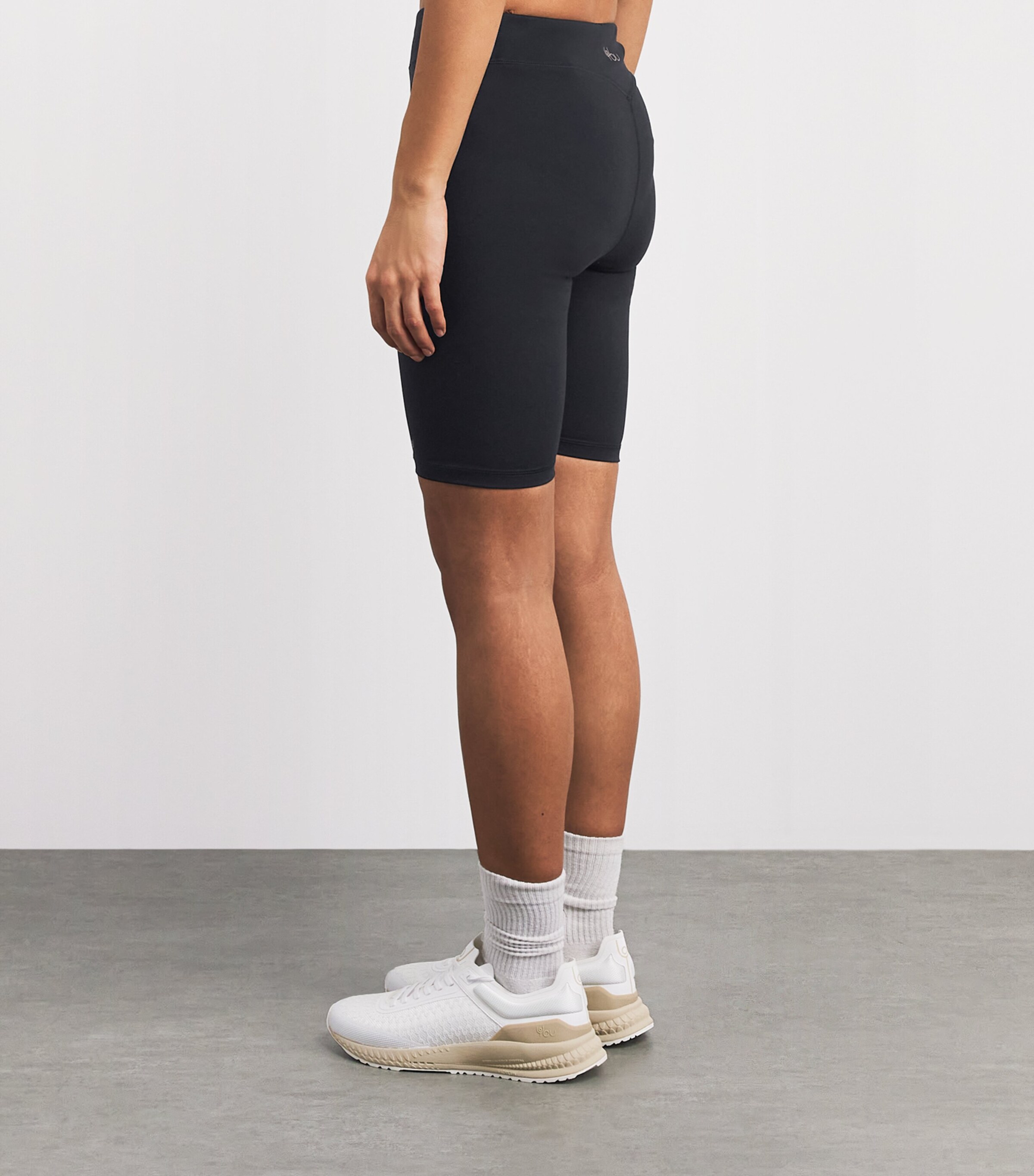 Y.O.U Womens Spa Logo Shorts Black Image 5