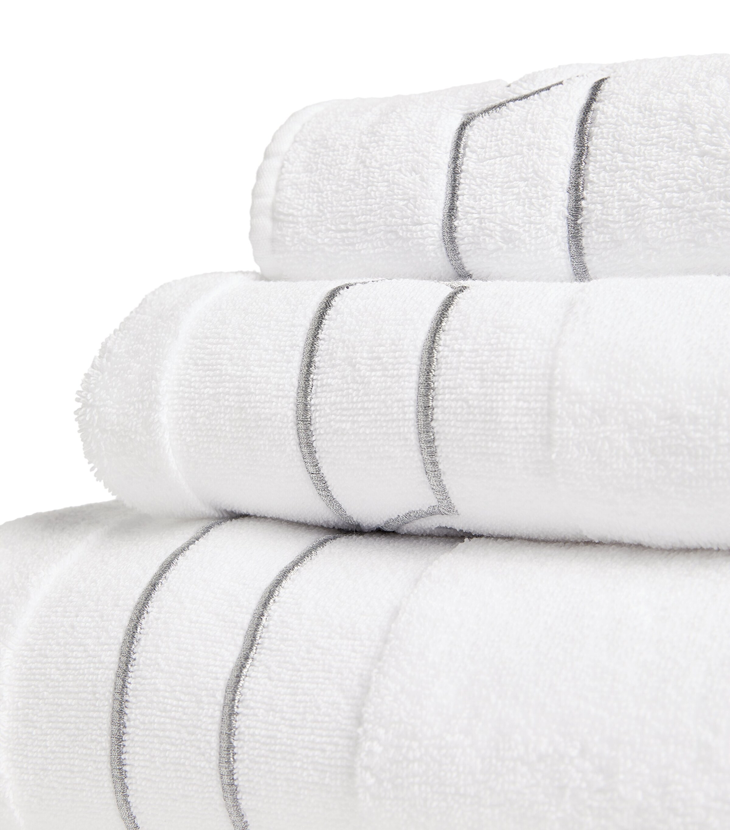 Abyss & Habidecor Cluny Bath Towel (70cm x 140cm) Silver Image 3