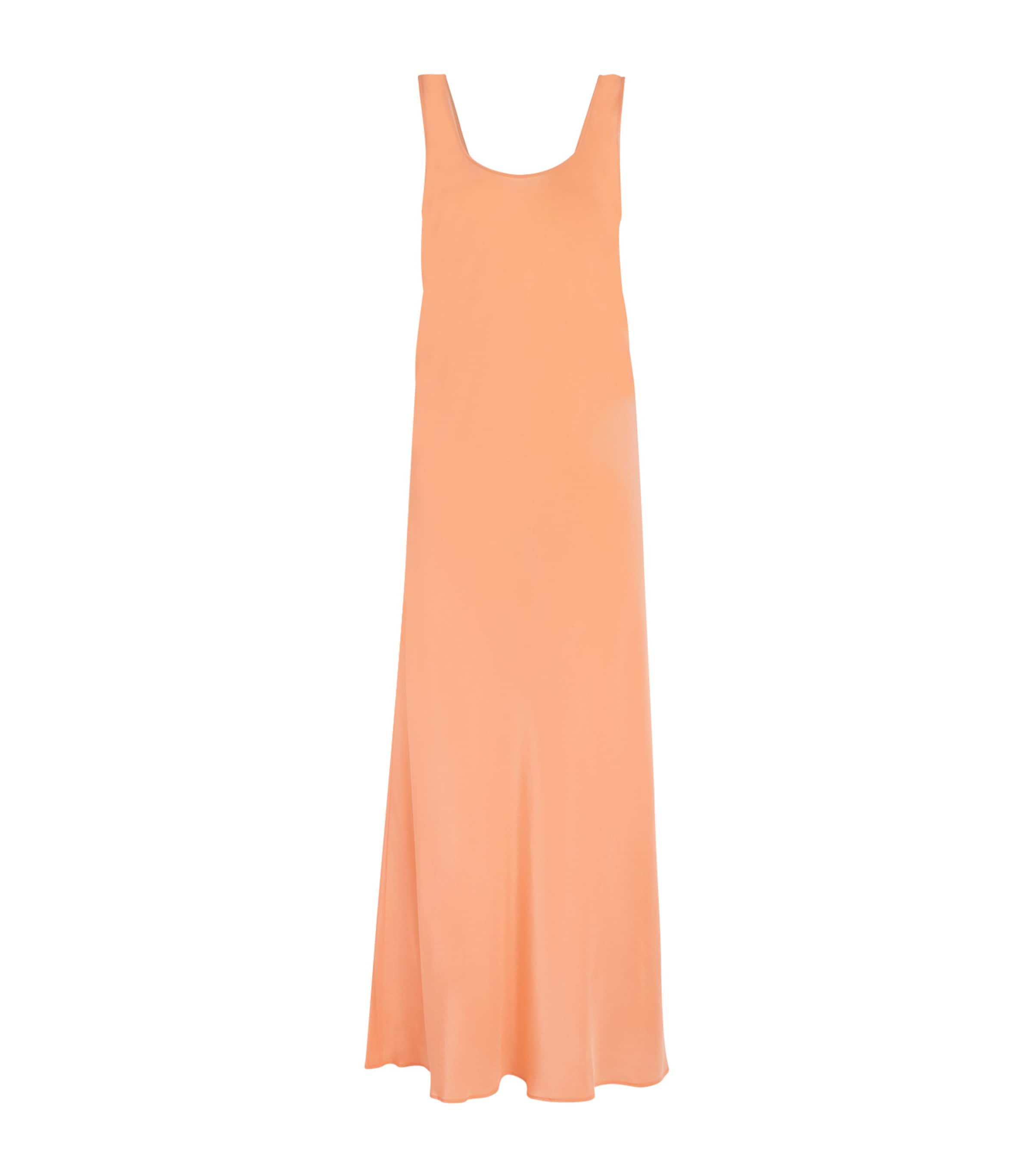 Olivia Von Halle Silk Dali Nightdress In Orange