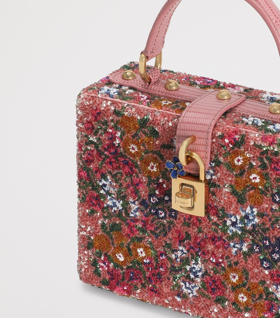 Dolce&Gabbana Embellished Dolce Box Top-Handle Bag Pink/mult Image 5