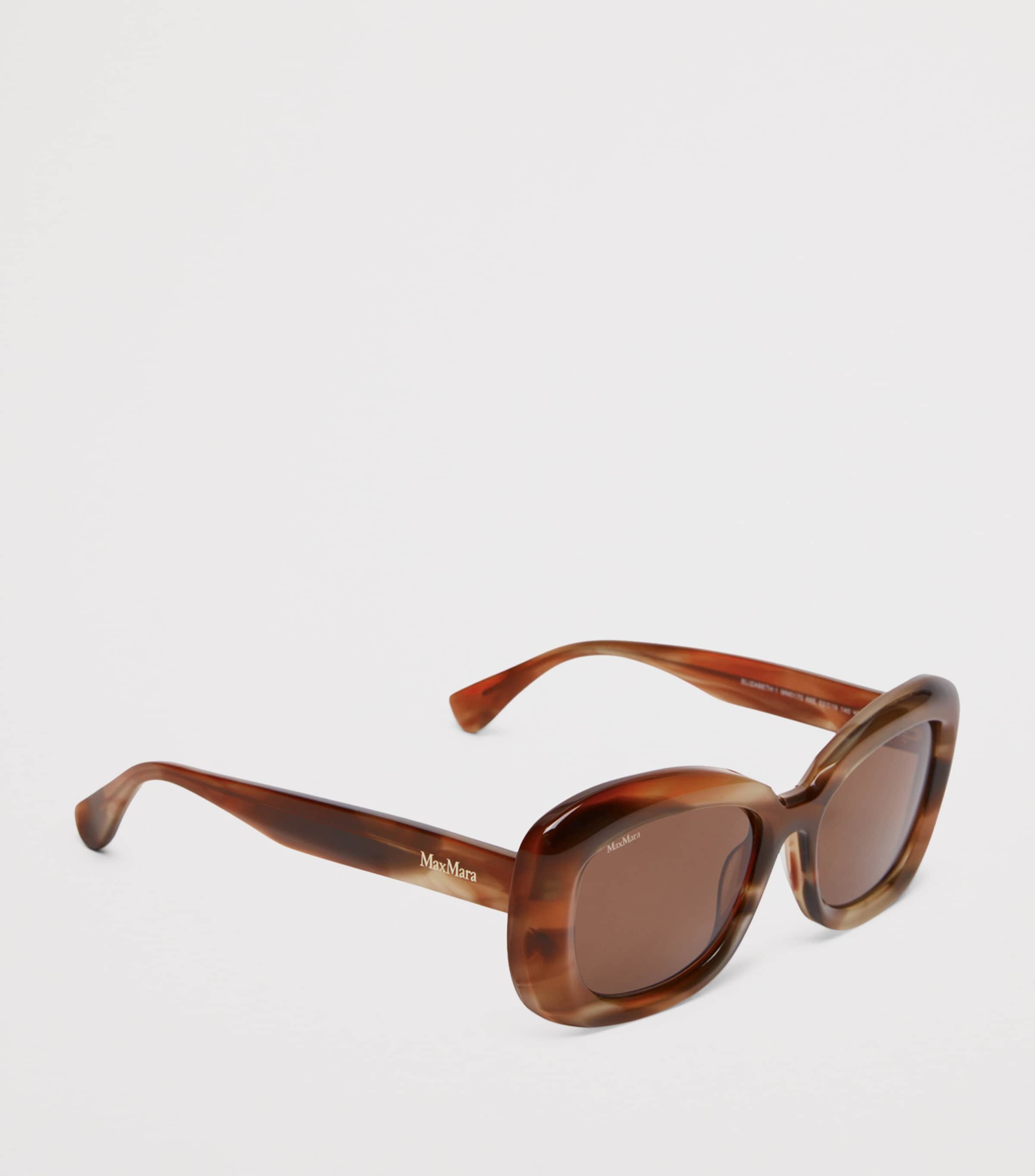 Max Mara Oversized Oval Sunglasses Rust Image 2