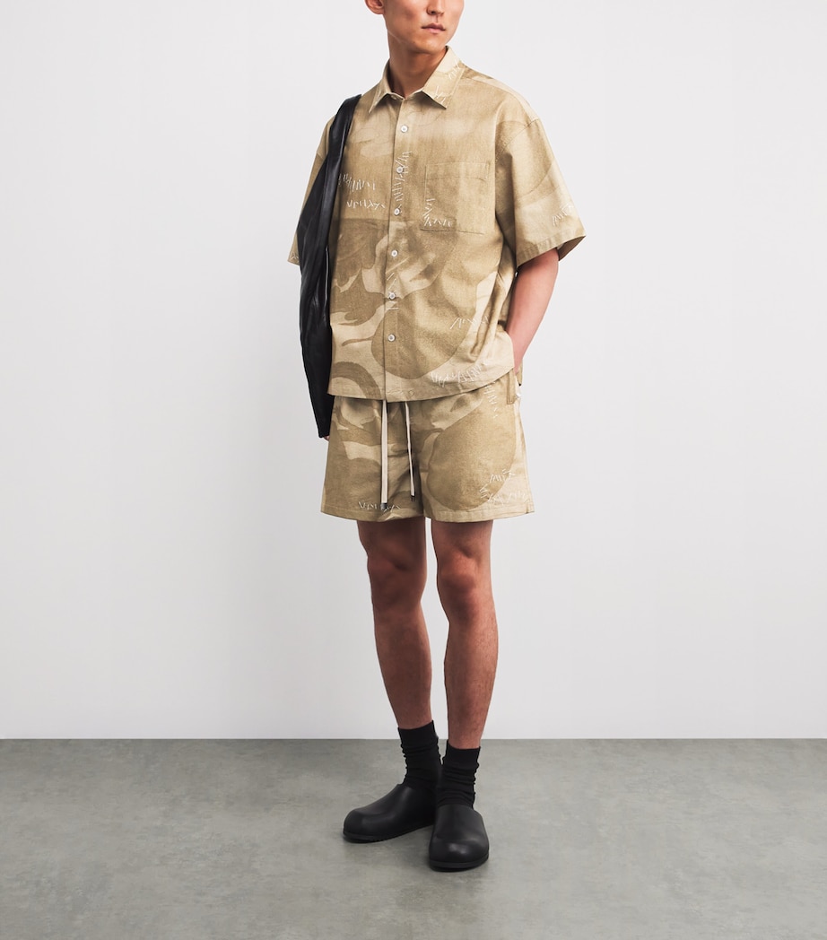 Exposed Stitching Shirt BEIGE Image 2