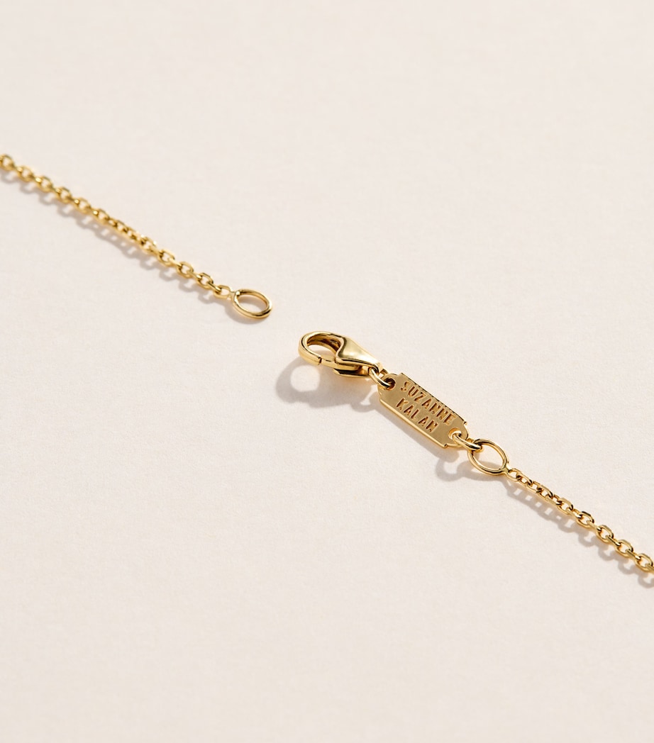 Suzanne Kalan Yellow Gold and Emerald Infinite Pendant Necklace Yg/emer Image 6