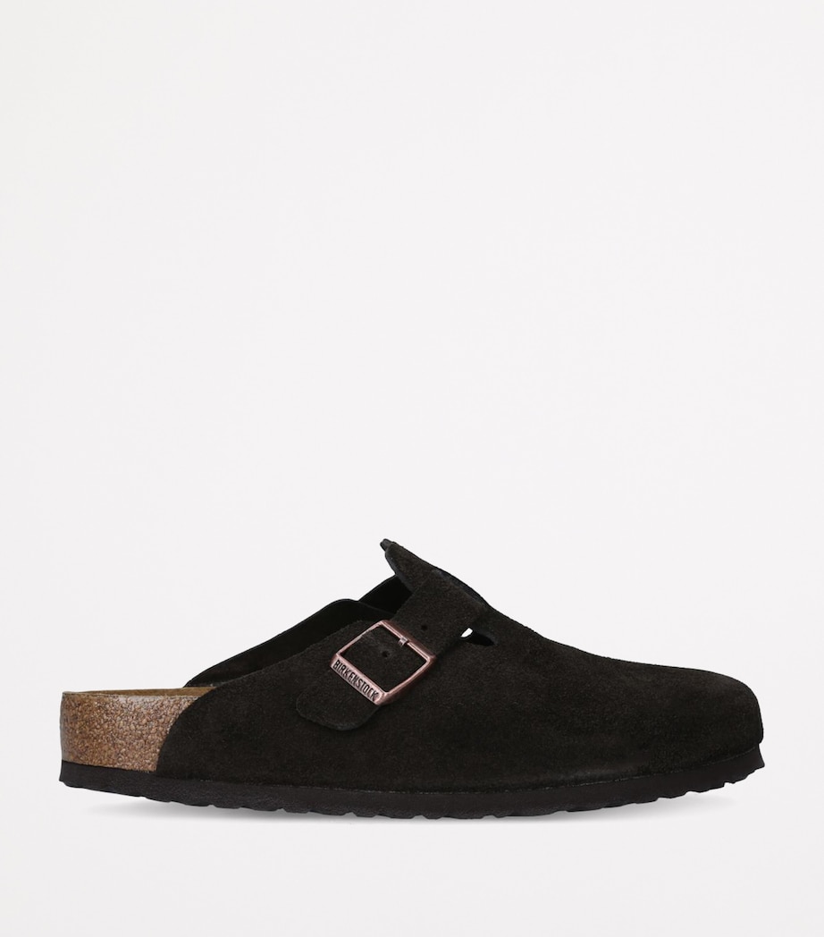 Suede Boston Clogs DARK BROWN Image 4