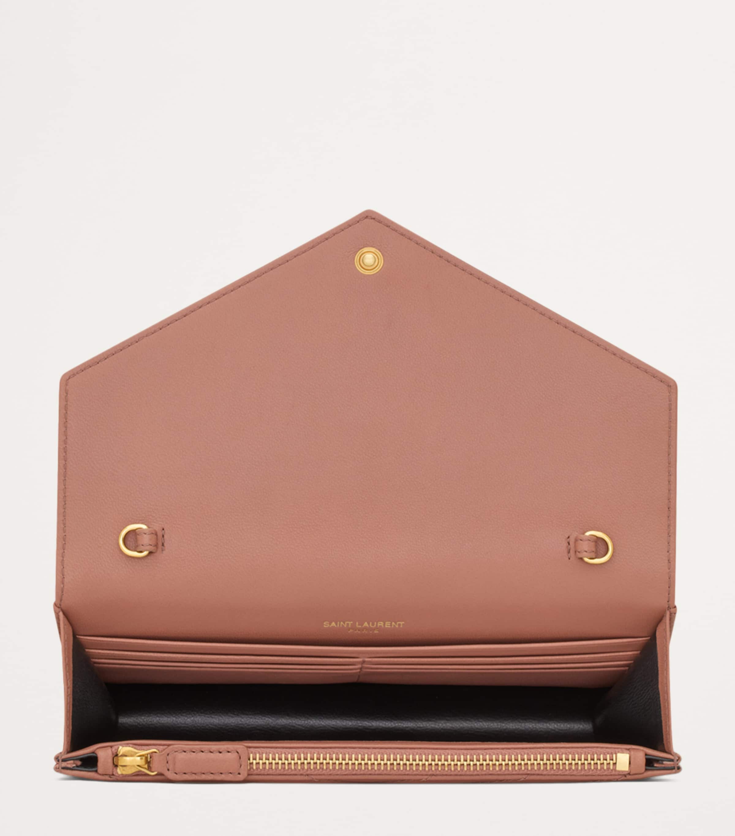 Leather Envelope Chain Wallet 5922 Image 4