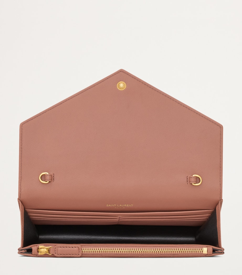 Leather Envelope Chain Wallet 5922 Image 4