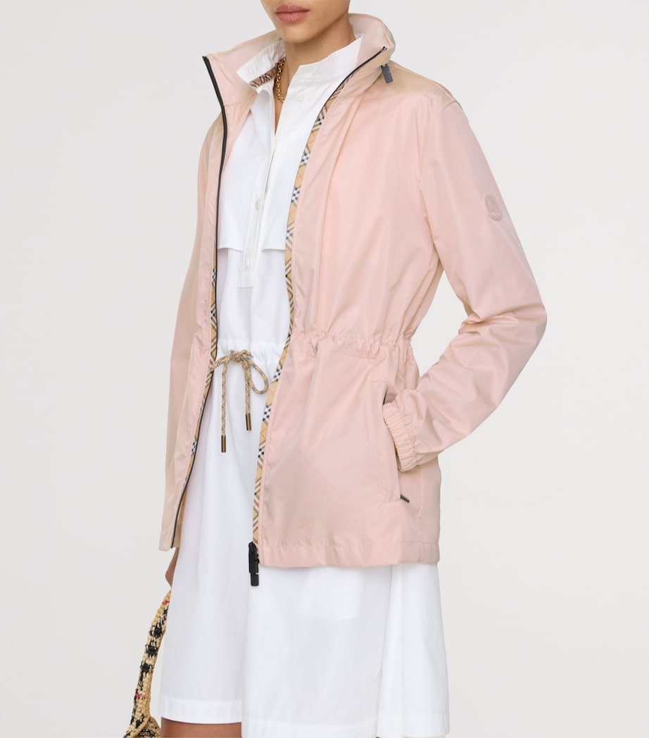 Check Relaxed Parka BOUQUET PINK Image 2