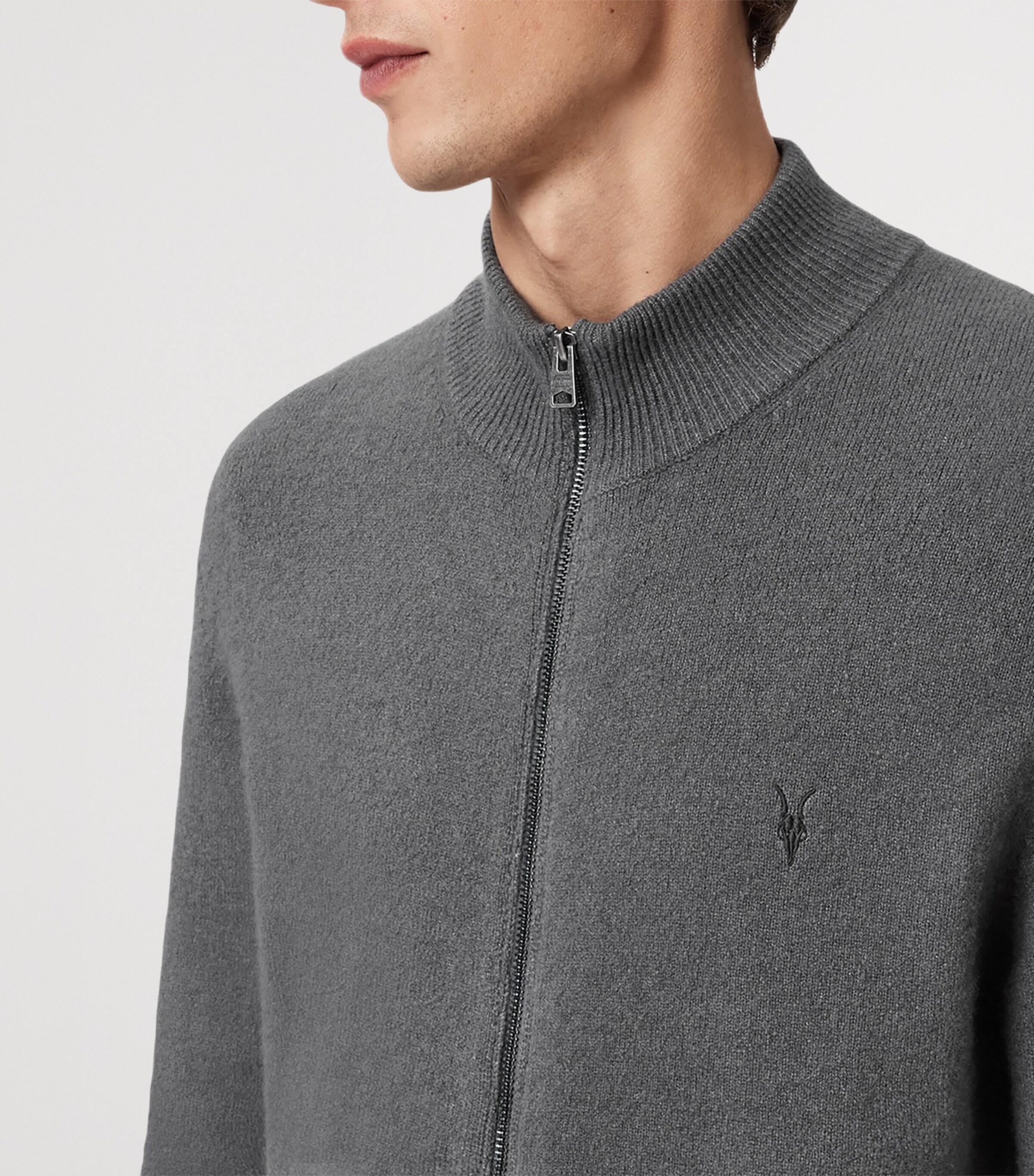 Statten Zip-Up Cardigan ASHER GREY Image 7