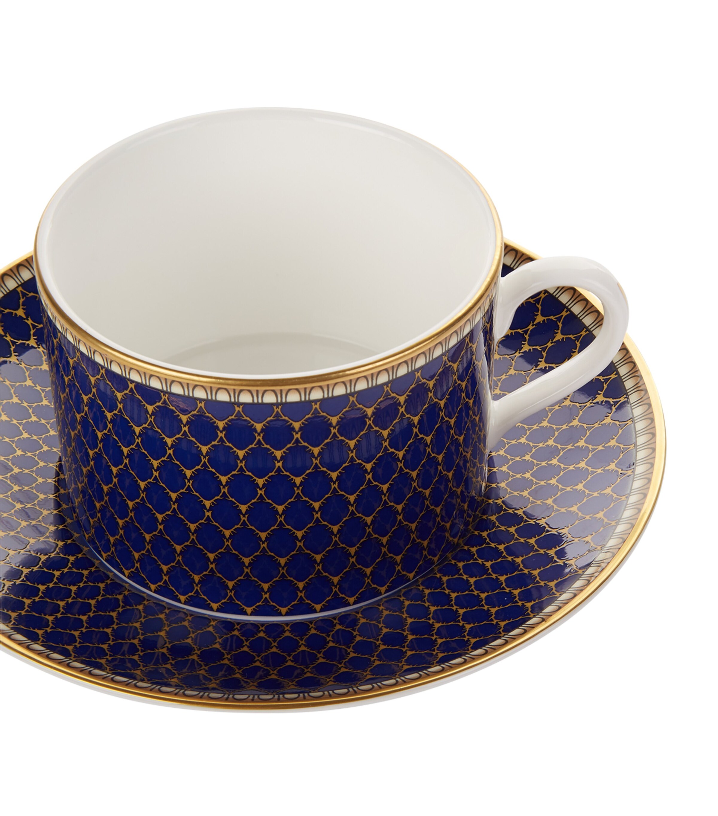 Antler Trellis Teacup And Saucer MIDNIGHT Image 2