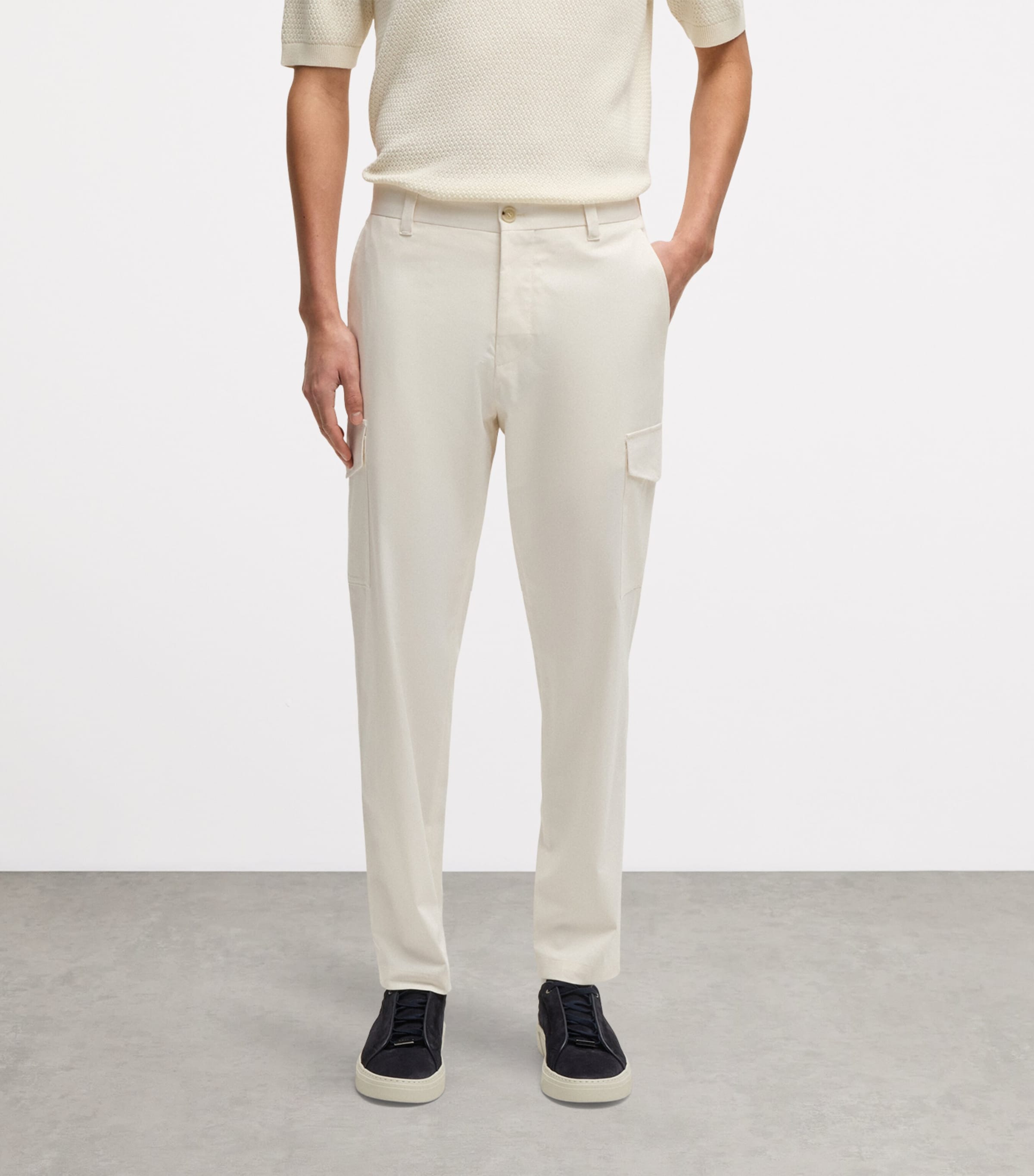 Cotton-Silk-Blend Cargo Trousers 118 Image 2