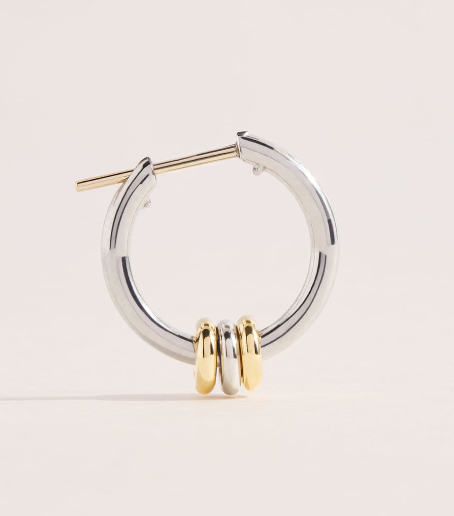 Spinelli Kilcollin Sterling Silver and Yellow Gold Ara Core Hoop Earrings Sterling Silver Image 3