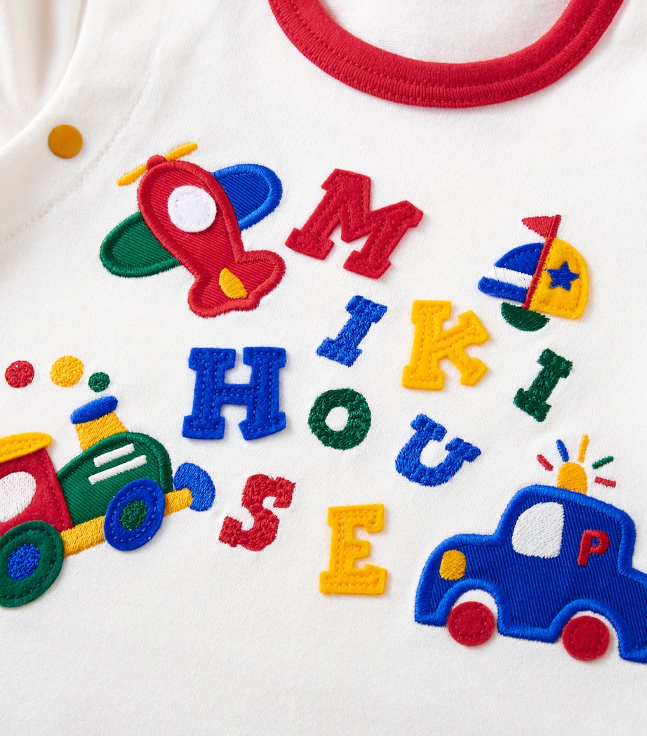Miki House Cotton Vehicles Playsuit (6-24 Months) Image 4