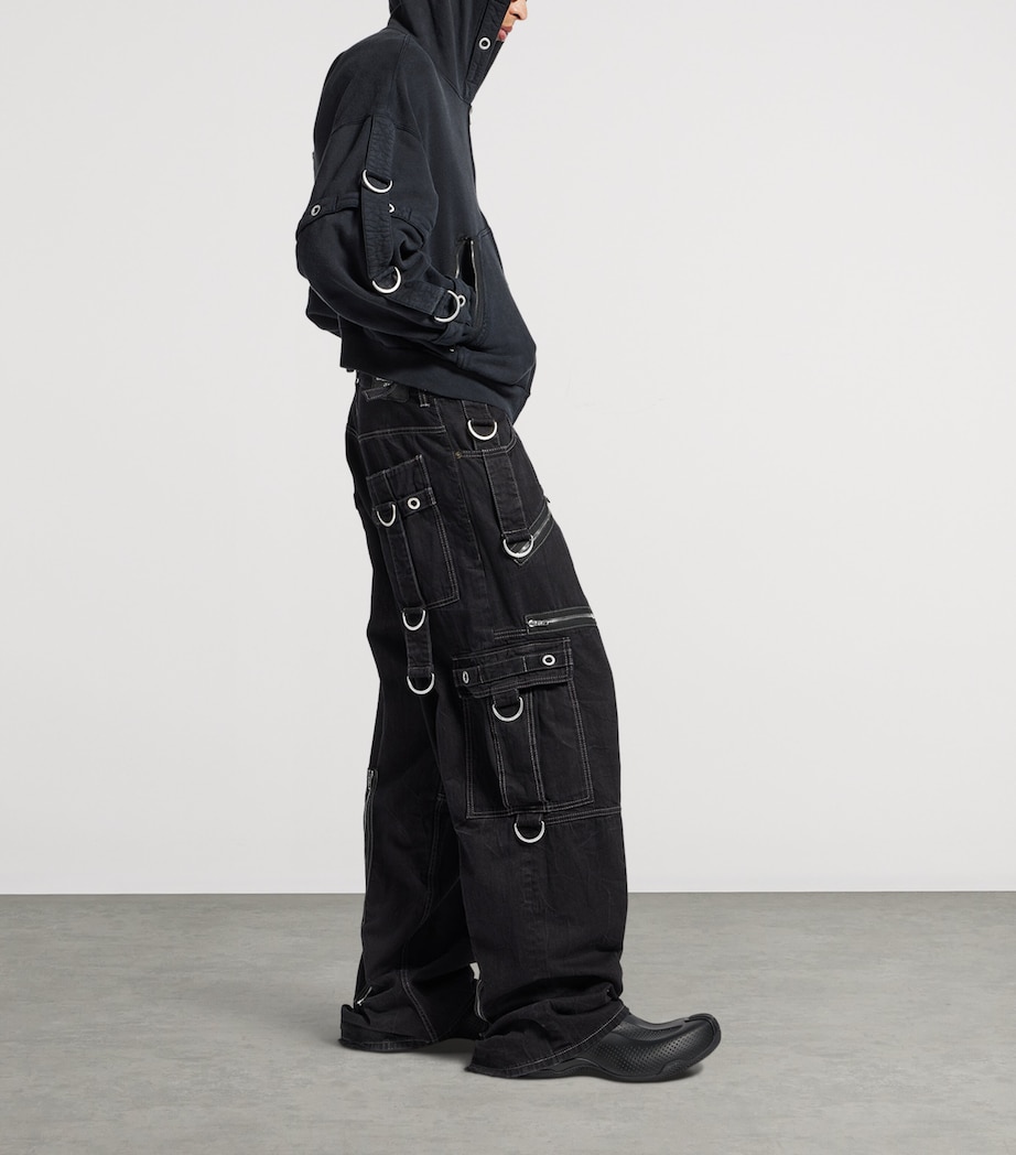 Denim D-Ring Cargo Trousers 1071 Image 4