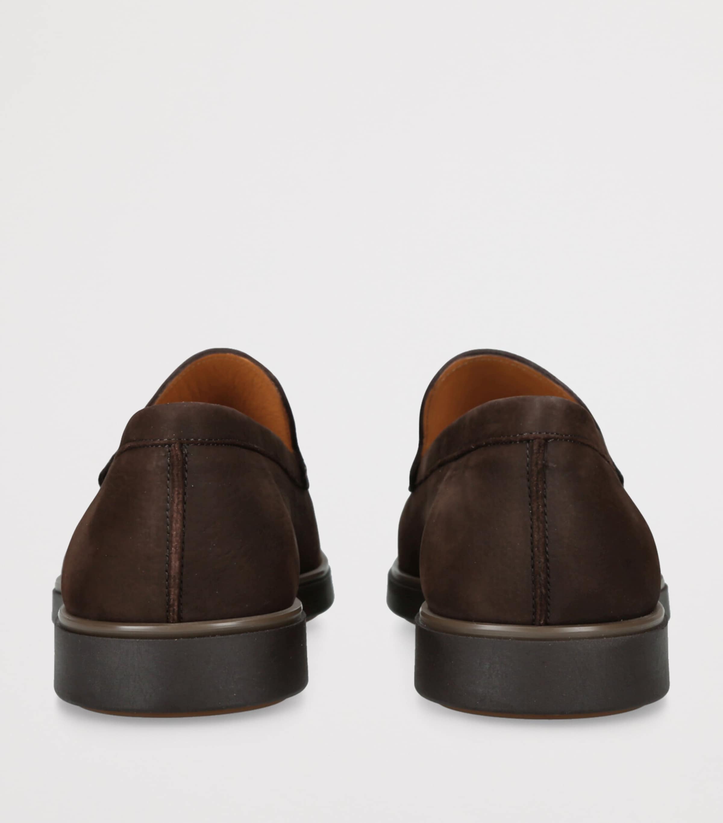 Nubuck Leather Paraiso Loafers DARK BROWN Image 2