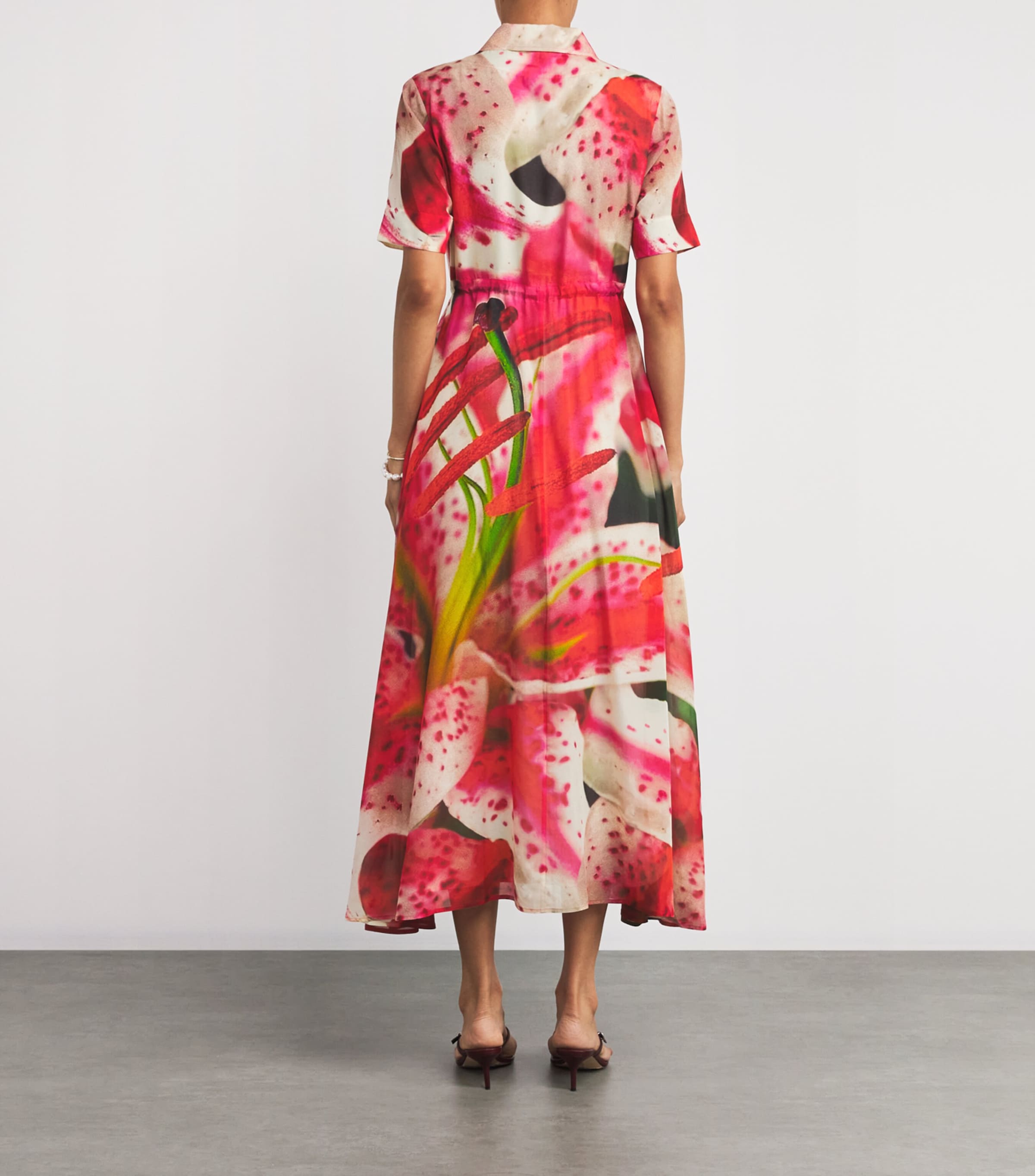 【送料 関税込】Tory Burch Floral cotton midi dress Tory Burch Poetry of Things Floral Print Cotton Midi Dress