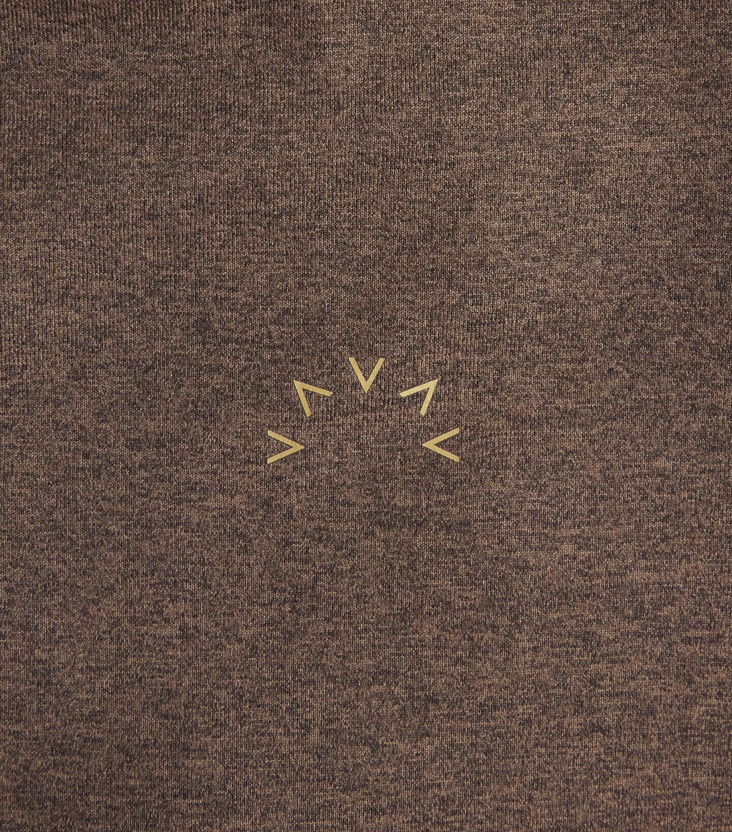 Always Warm Half-Zip Base Layer Top DEEP CHOCOLATE MARL Image 5