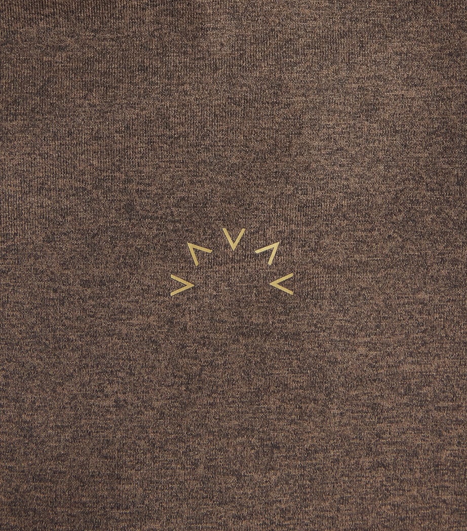 Always Warm Half-Zip Base Layer Top DEEP CHOCOLATE MARL Image 5