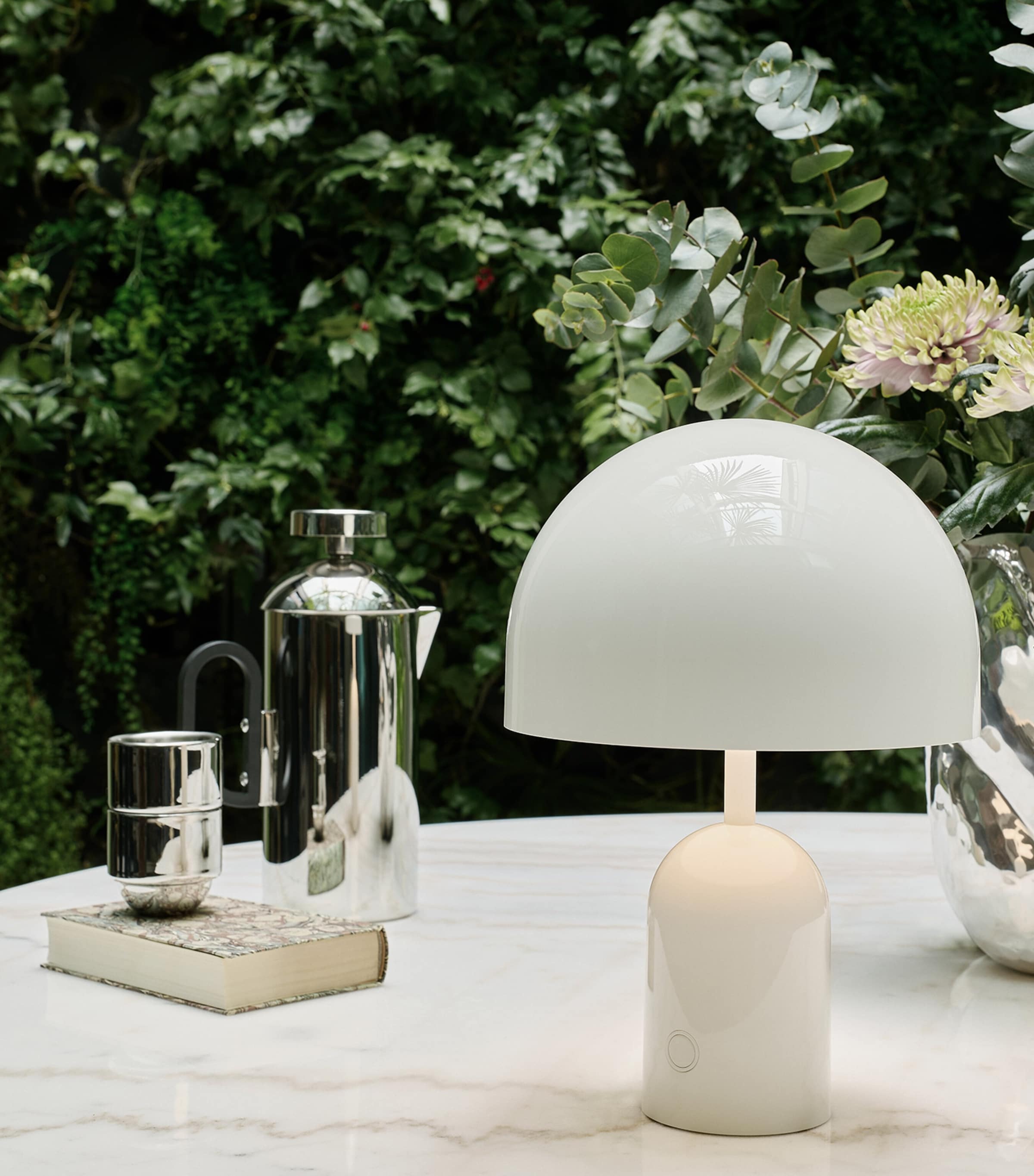 Portable Bell Table Lamp WHITE Image 6