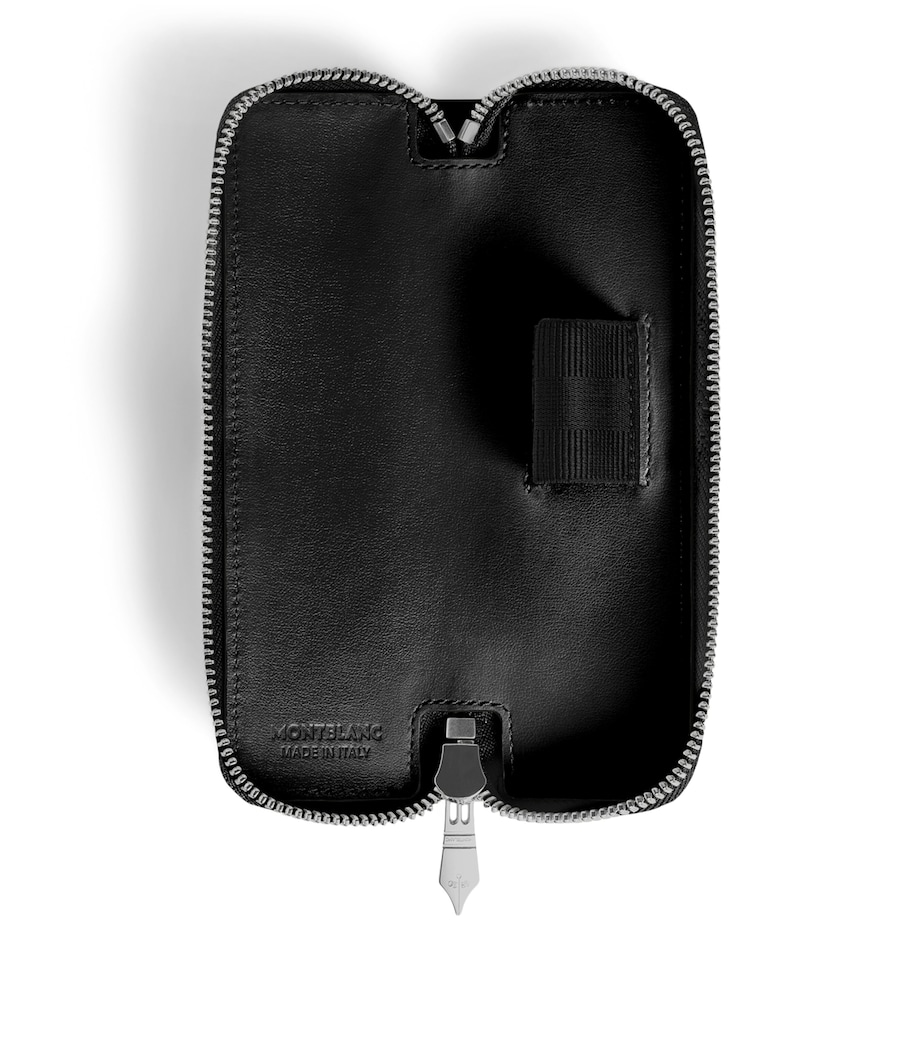 Montblanc Calfskin Meisterstück Zip Pen Pouch Black Image 3