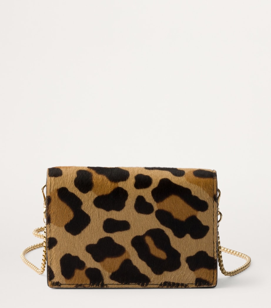 Prada Calf Hair Leopard Print Card Holder Image 3