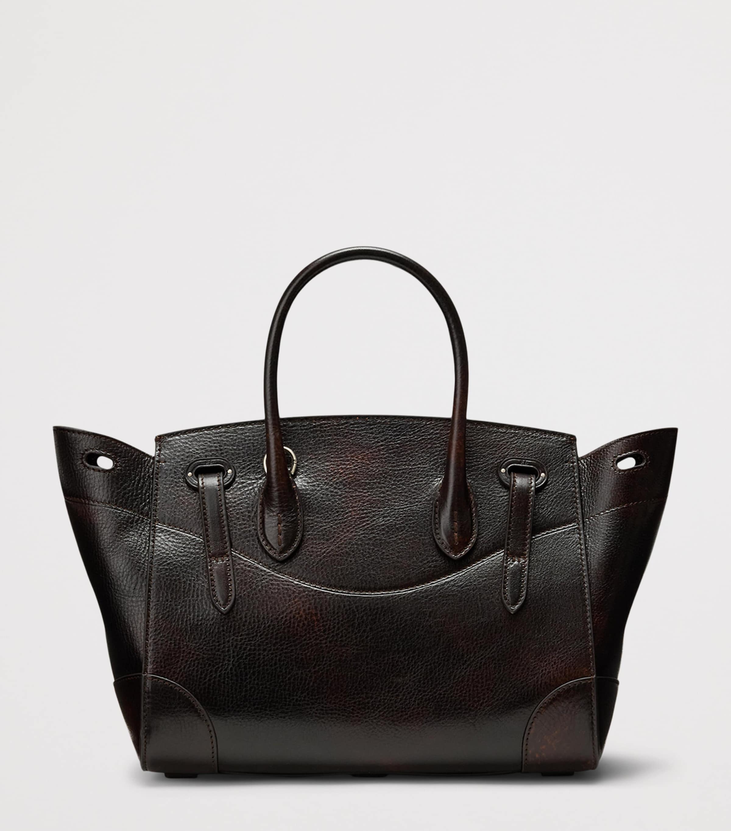 Ralph Lauren Collection Leather Soft Ricky 27 Top-Handle Bag Vintage Brown Image 2