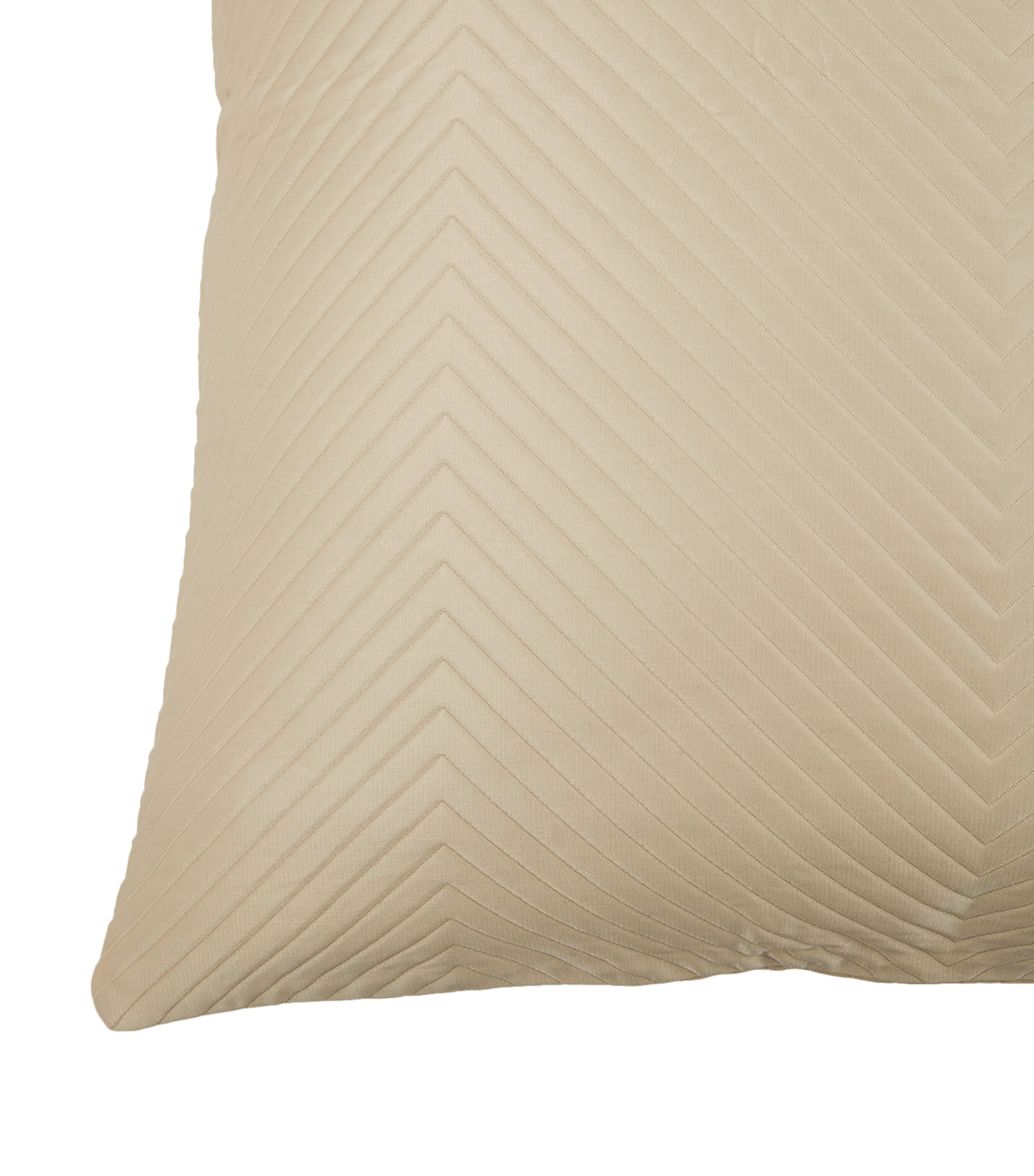 Frette Herringbone Cushion Cover (65cm x 65cm) Savage Beige Image 2