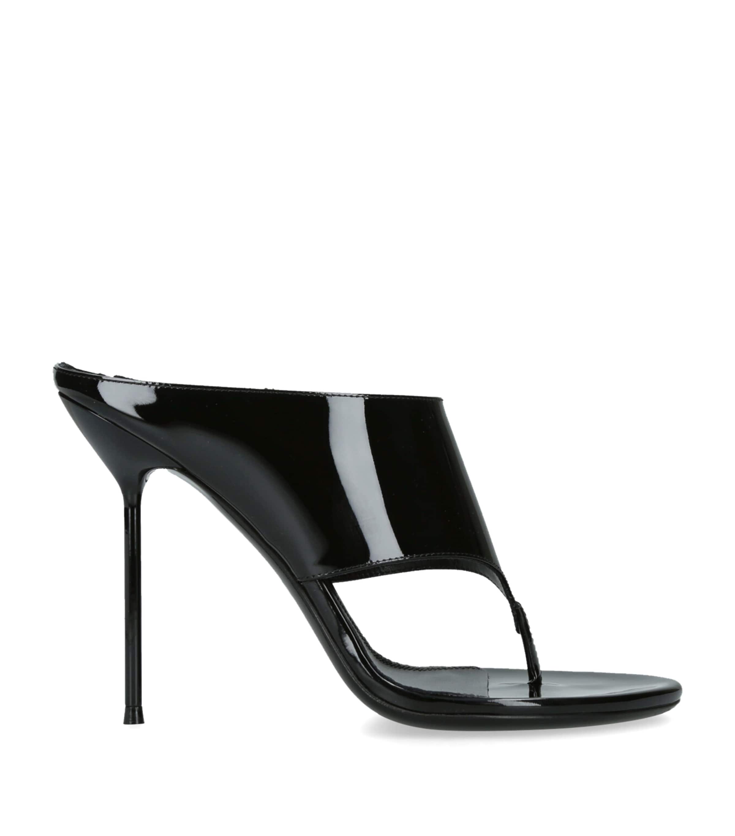 Paris Texas Patent Leather Lidia Sandals 105 Black