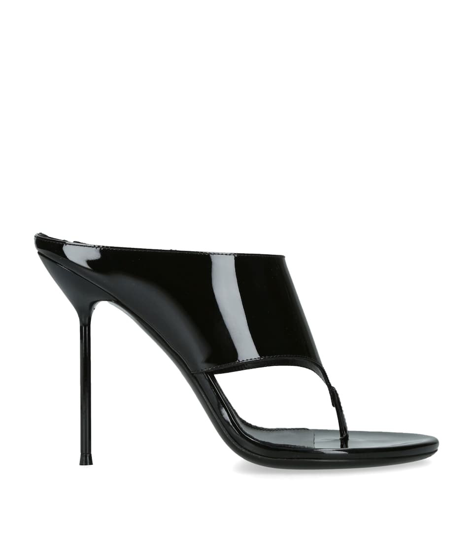 Paris Texas Patent Leather Lidia Sandals 105 Black