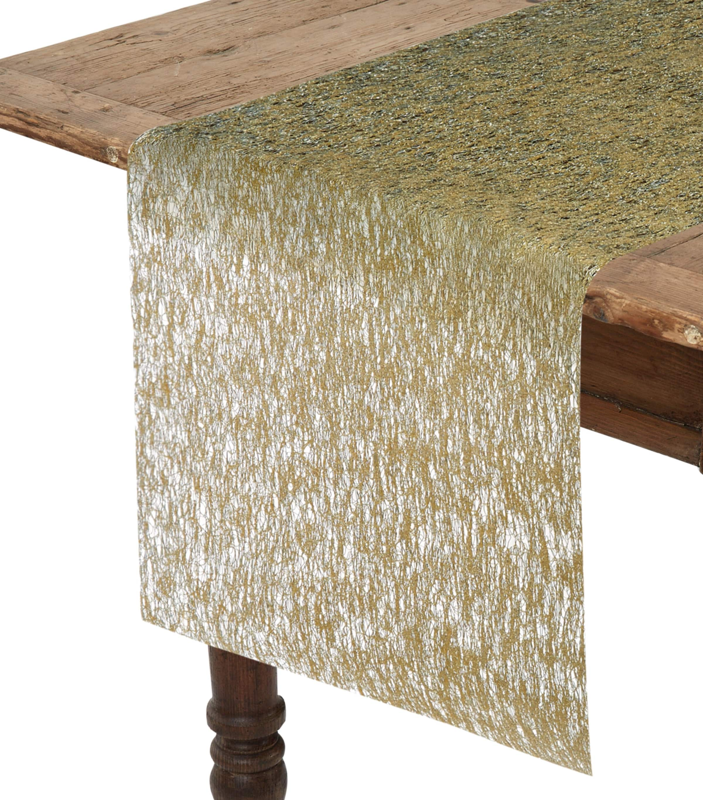 Chilewich Lace Table Runner In Gold